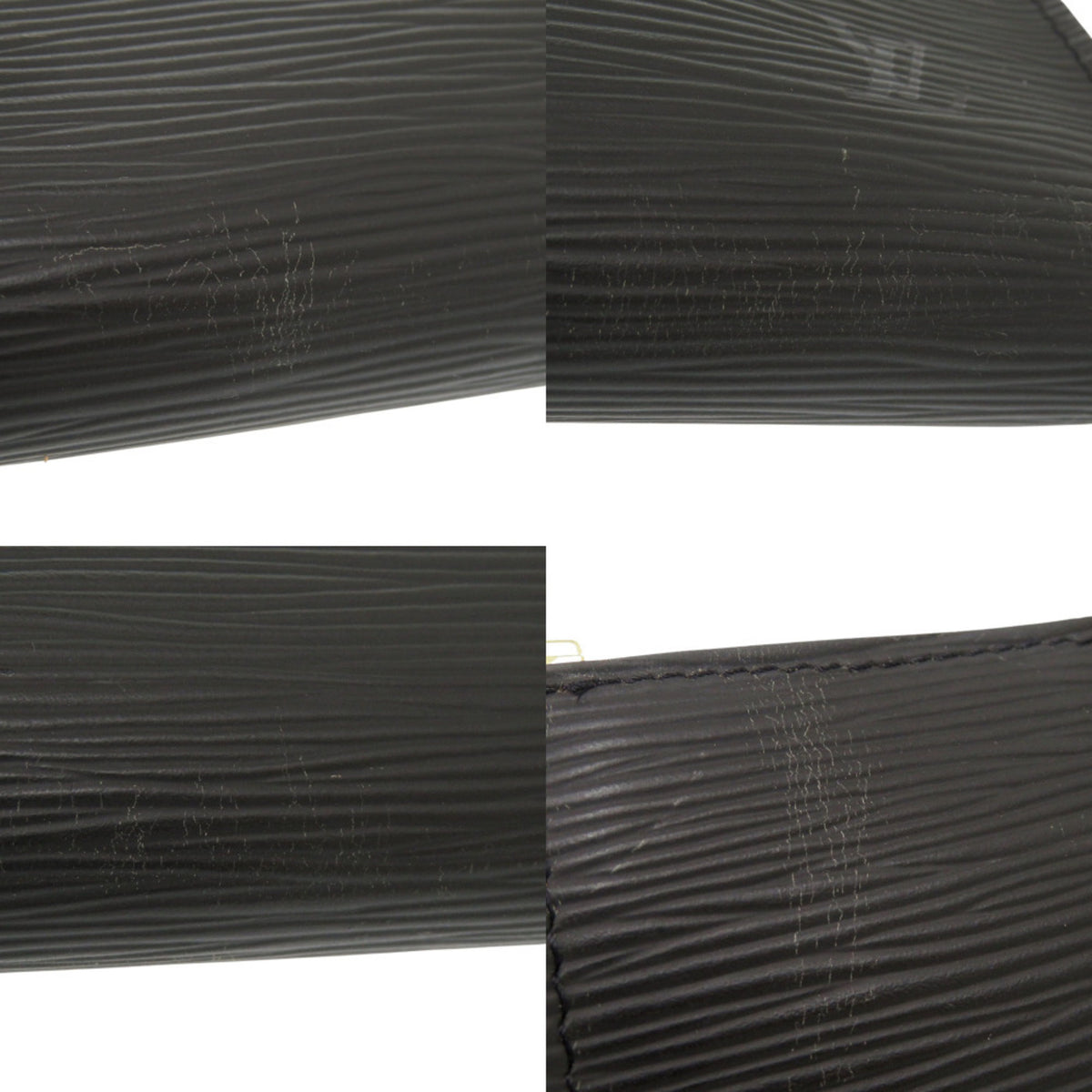 Louis Vuitton Noir Epi Leather Handbag Pochette Pouch (Pre-Owned)
