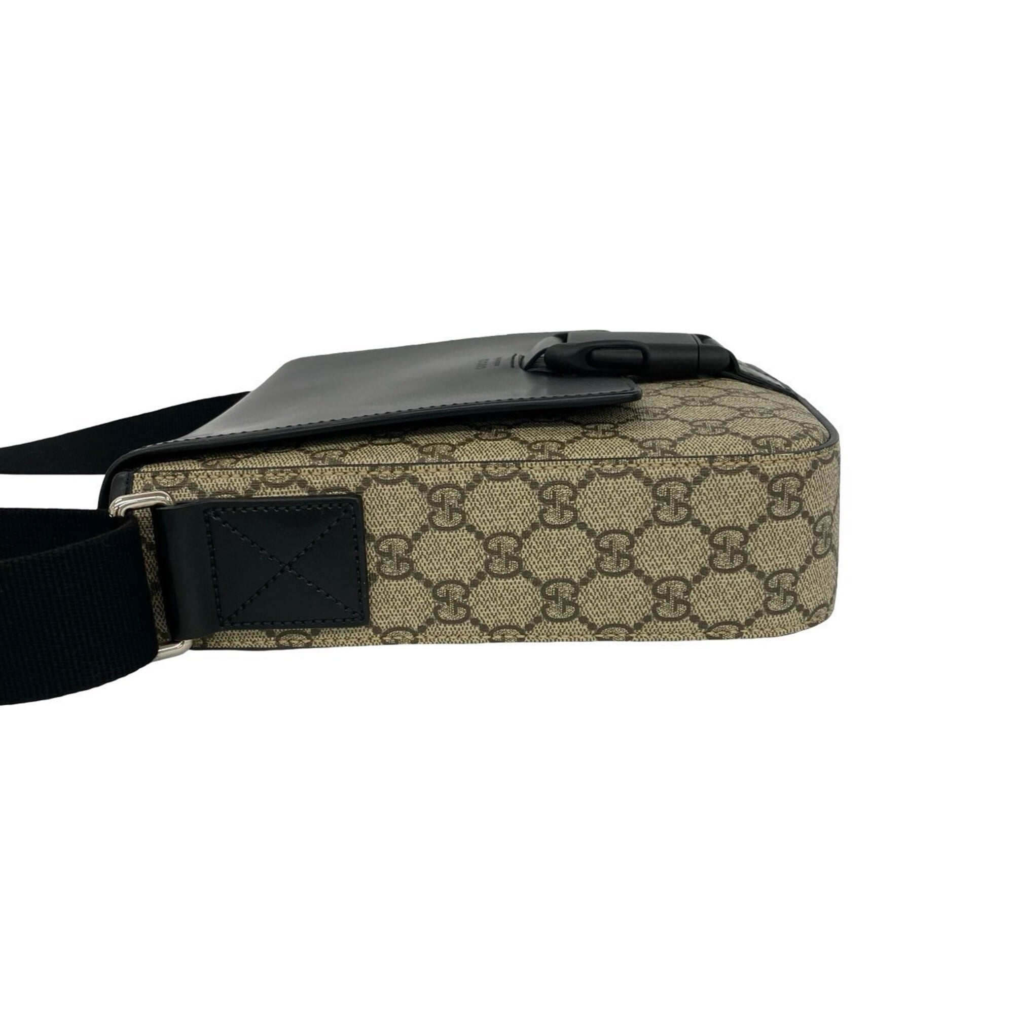 Gucci Black Elastane Leather Crossbody Bag Pochette Shoulder Bag (Pre-Owned)