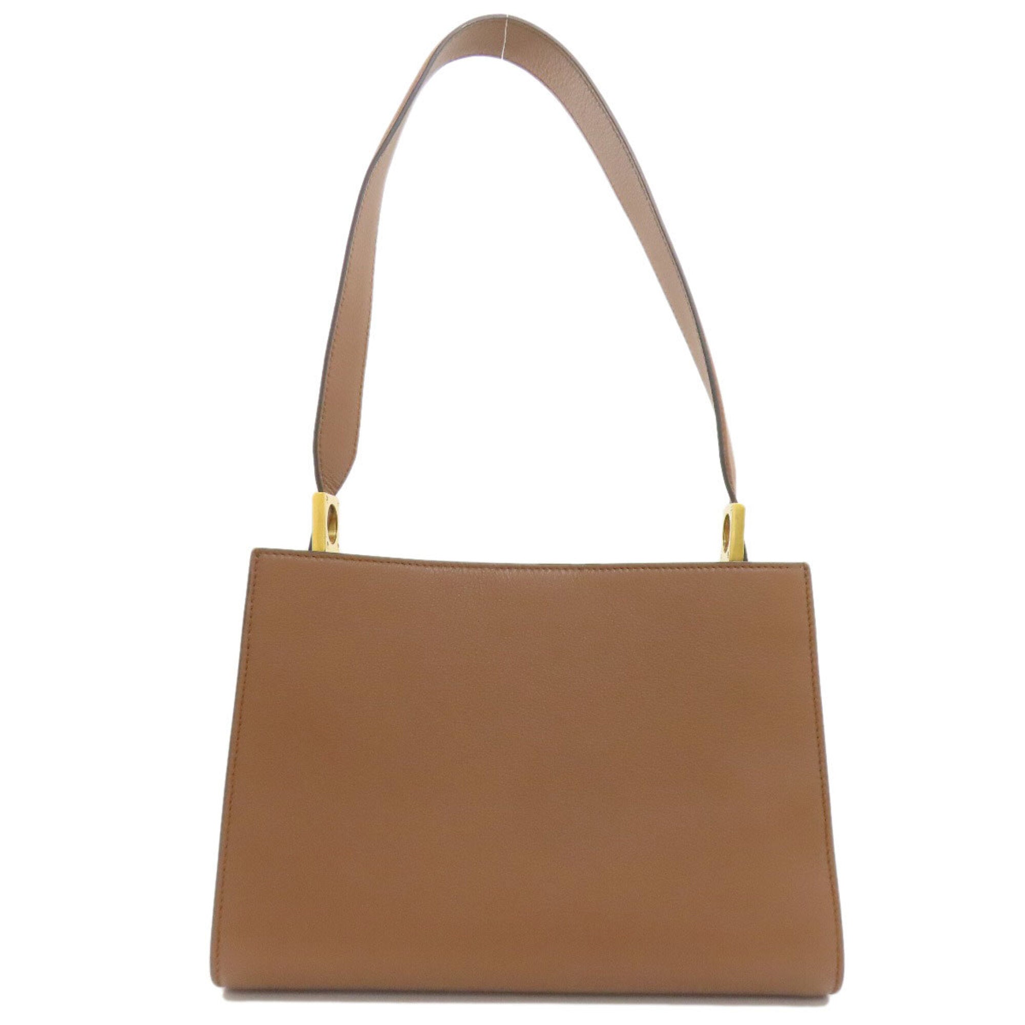 Bally Brown Leather Shoulder Bag (Pre-Owned)