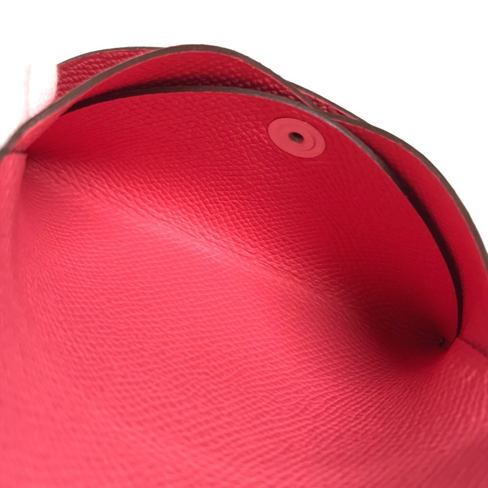 Hermes Pink Epsom Leather Coin Purse/Coin Case (Pre-Owned)