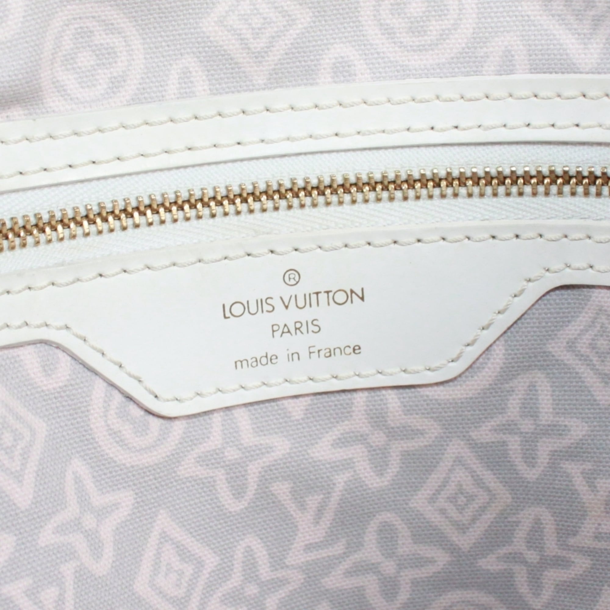 Louis Vuitton Pink Canvas Leather Tote Bag (Pre-Owned)