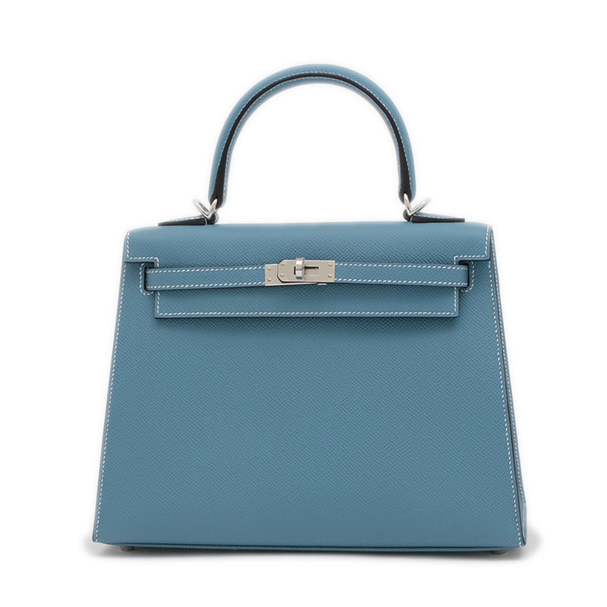 Hermes Blue Jean Epsom Leather Handbag (Pre-Owned)