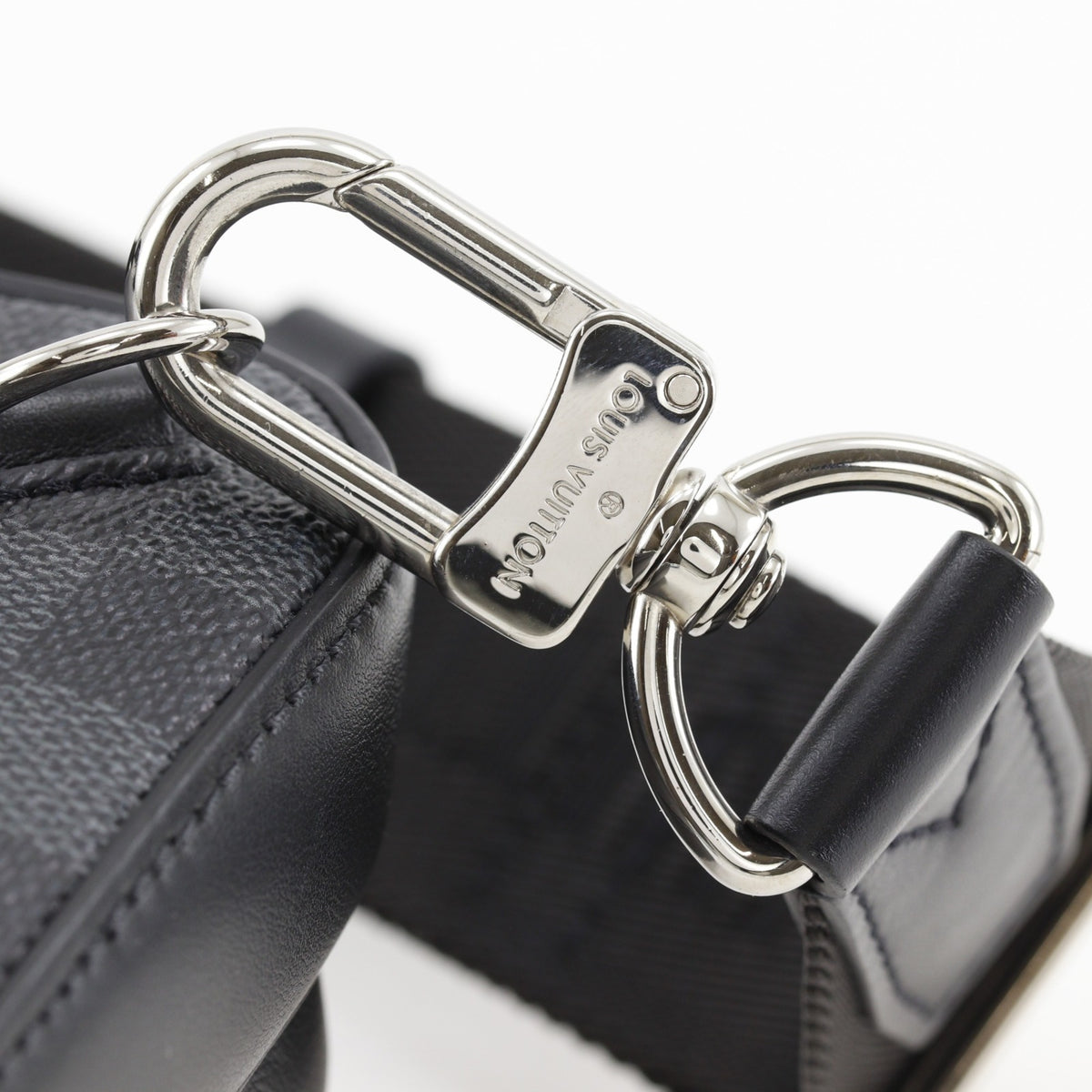 Louis Vuitton Black Damier Graphite Shoulder Bag Sling Bag (Pre-Owned)