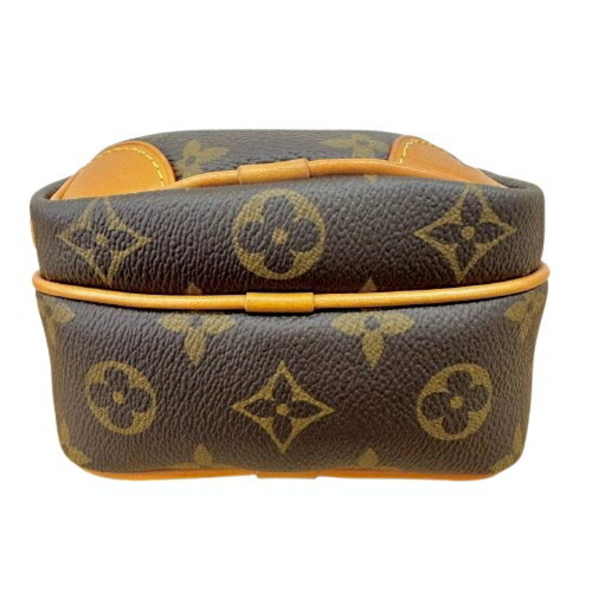 Louis Vuitton Monogram Brown Leather Shoulder Bag (Pre-Owned)