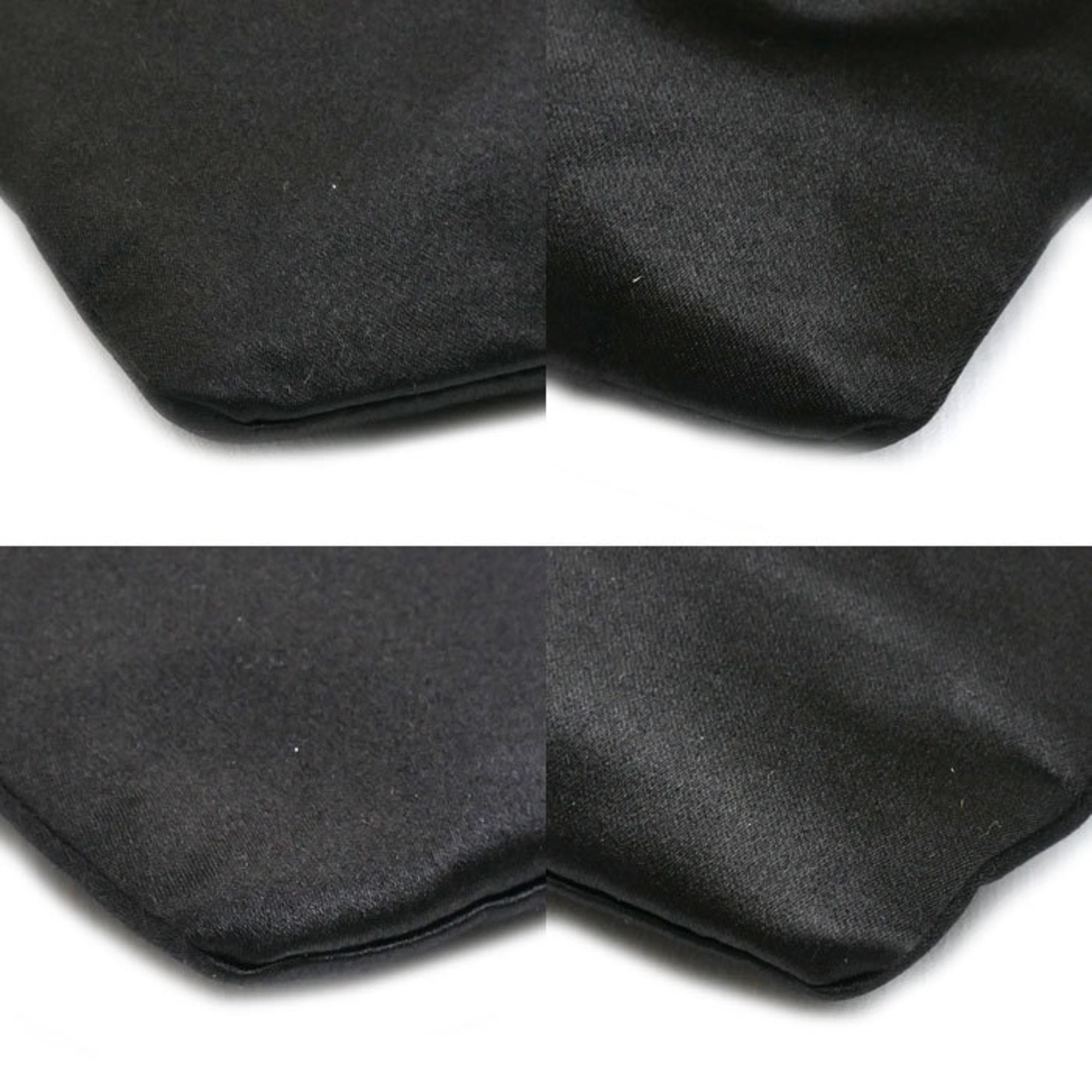 Miu Miu Black Satin Pouch (Pre-Owned)