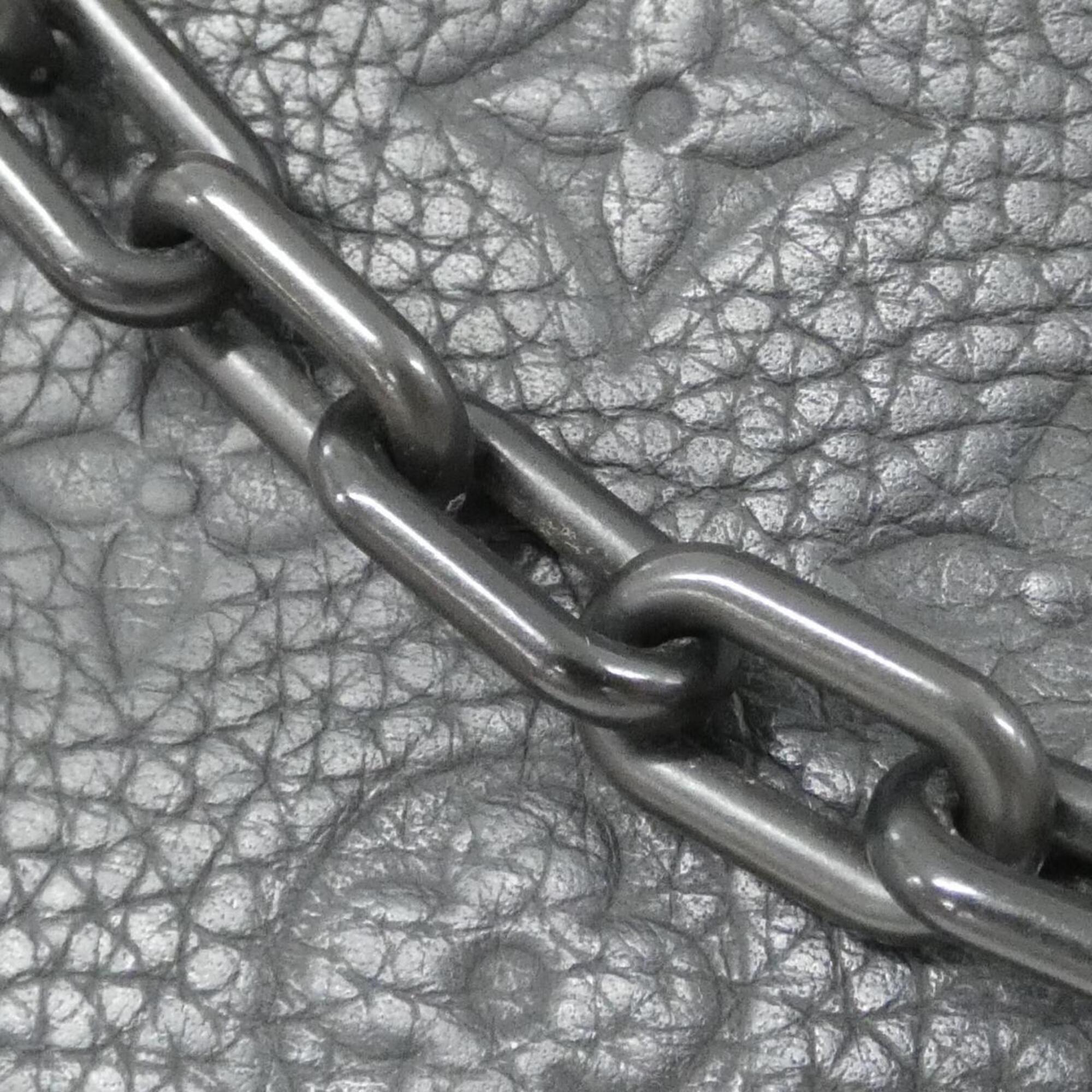 Louis Vuitton Black Leather Shoulder Bag (Pre-Owned)