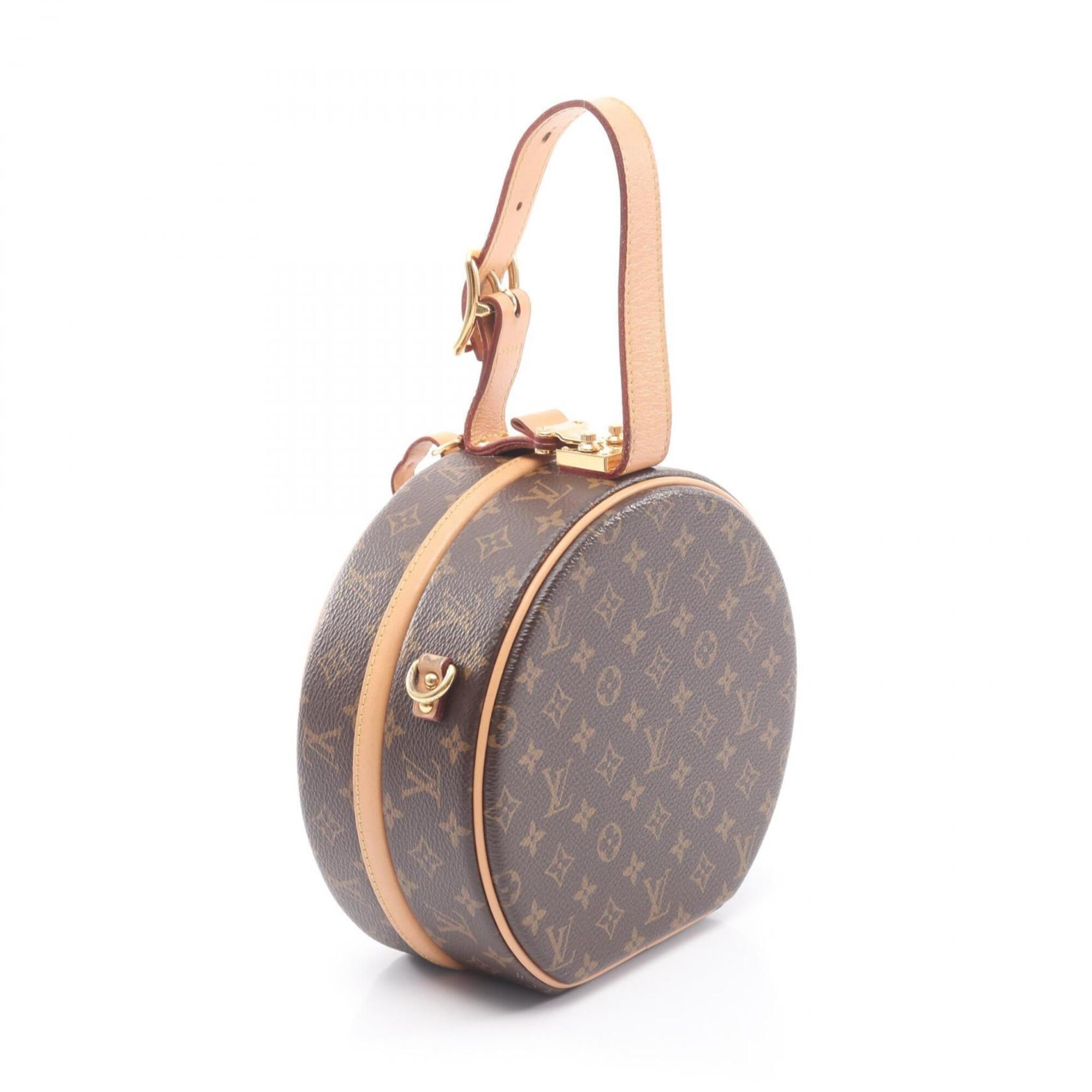 Louis Vuitton Brown Monogram Coated Canvas Leather Handbag (Pre-Owned)