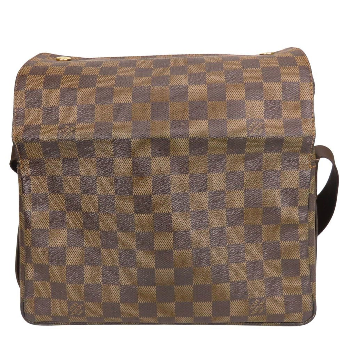 Louis Vuitton Brown Damier Canvas Ebene Damier Canvas Leather Shoulder Bag (Pre-Owned)