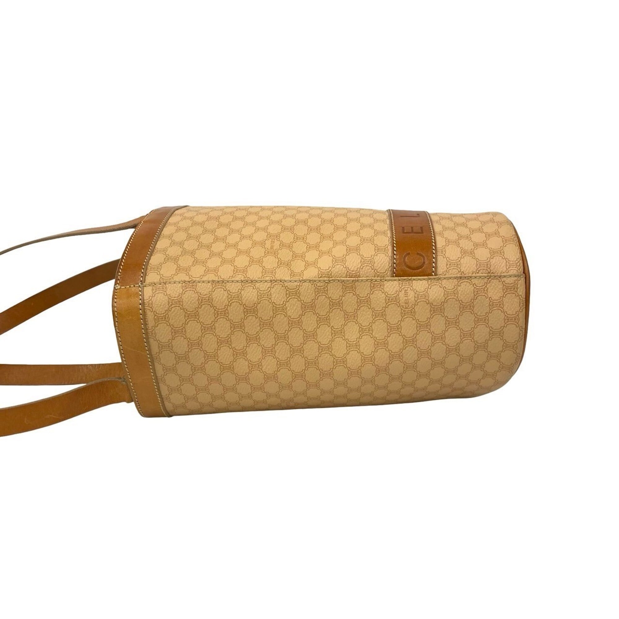 Celine Brown Leather Pvc Shoulder Bag Tote Bag (Pre-Owned)