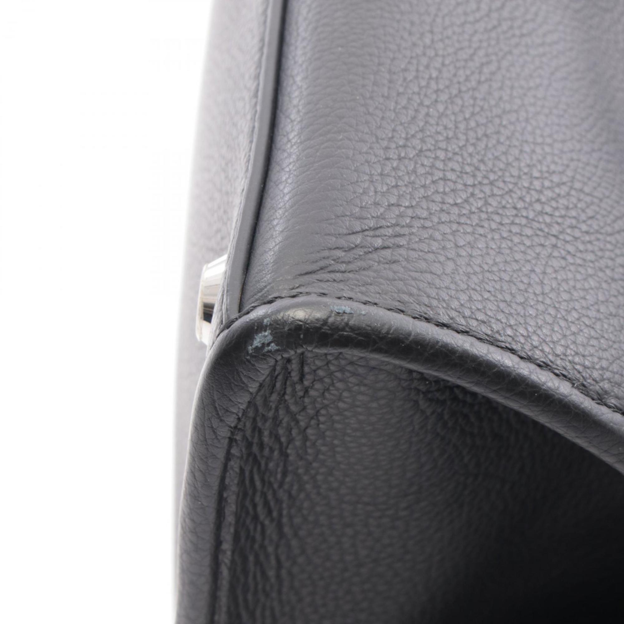 Balenciaga Black Leather Handbag Tote Bag (Pre-Owned)