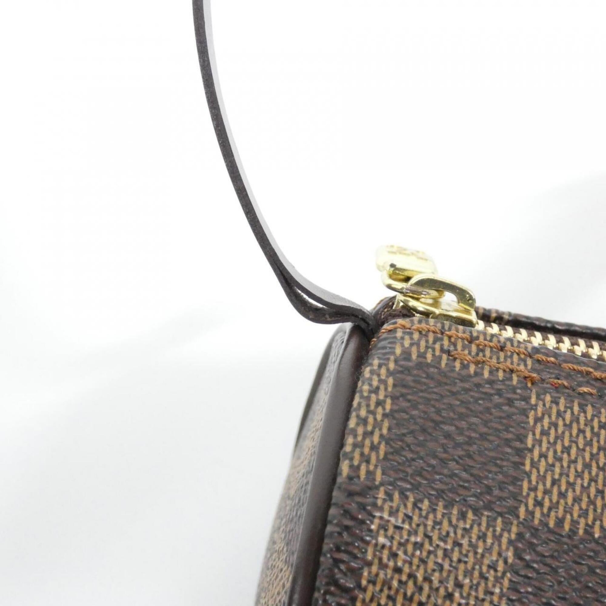 Louis Vuitton Ebene Coated Canvas Handbag Pouch (Pre-Owned)