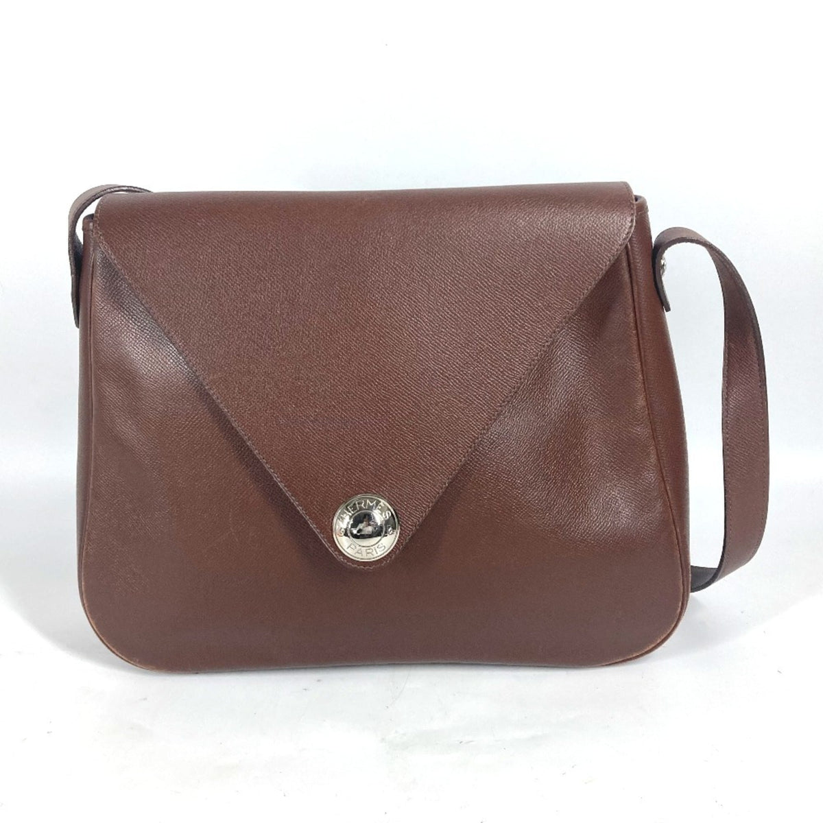 Hermes Brown Leather Shoulder Bag (Pre-Owned)