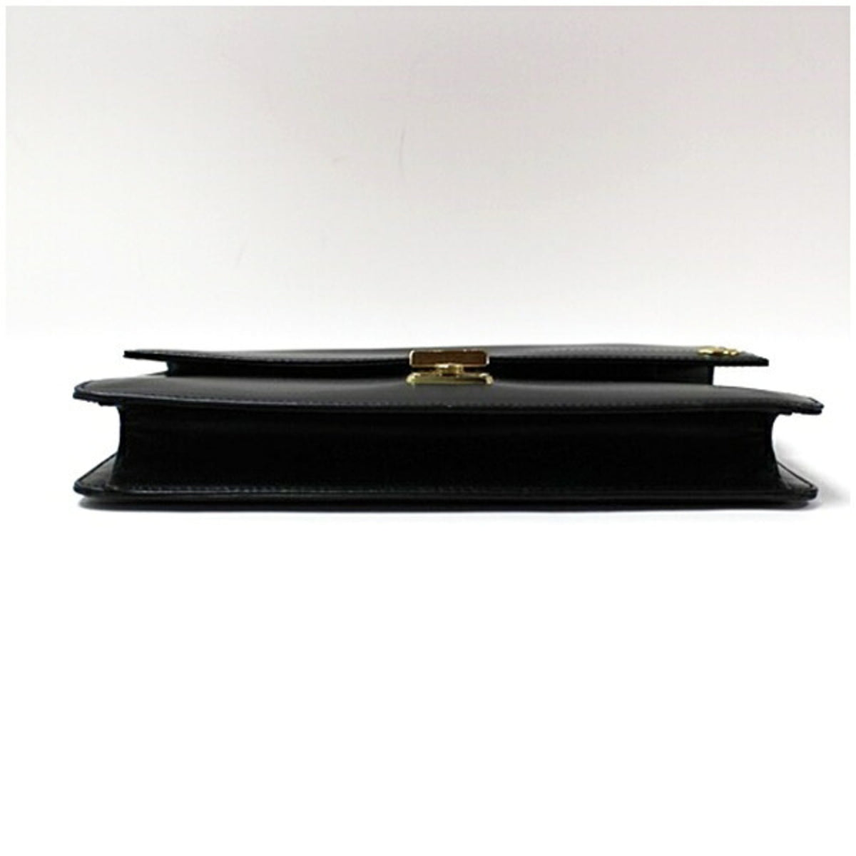 Dunhill Beige Black Leather Clutch Bag (Pre-Owned)