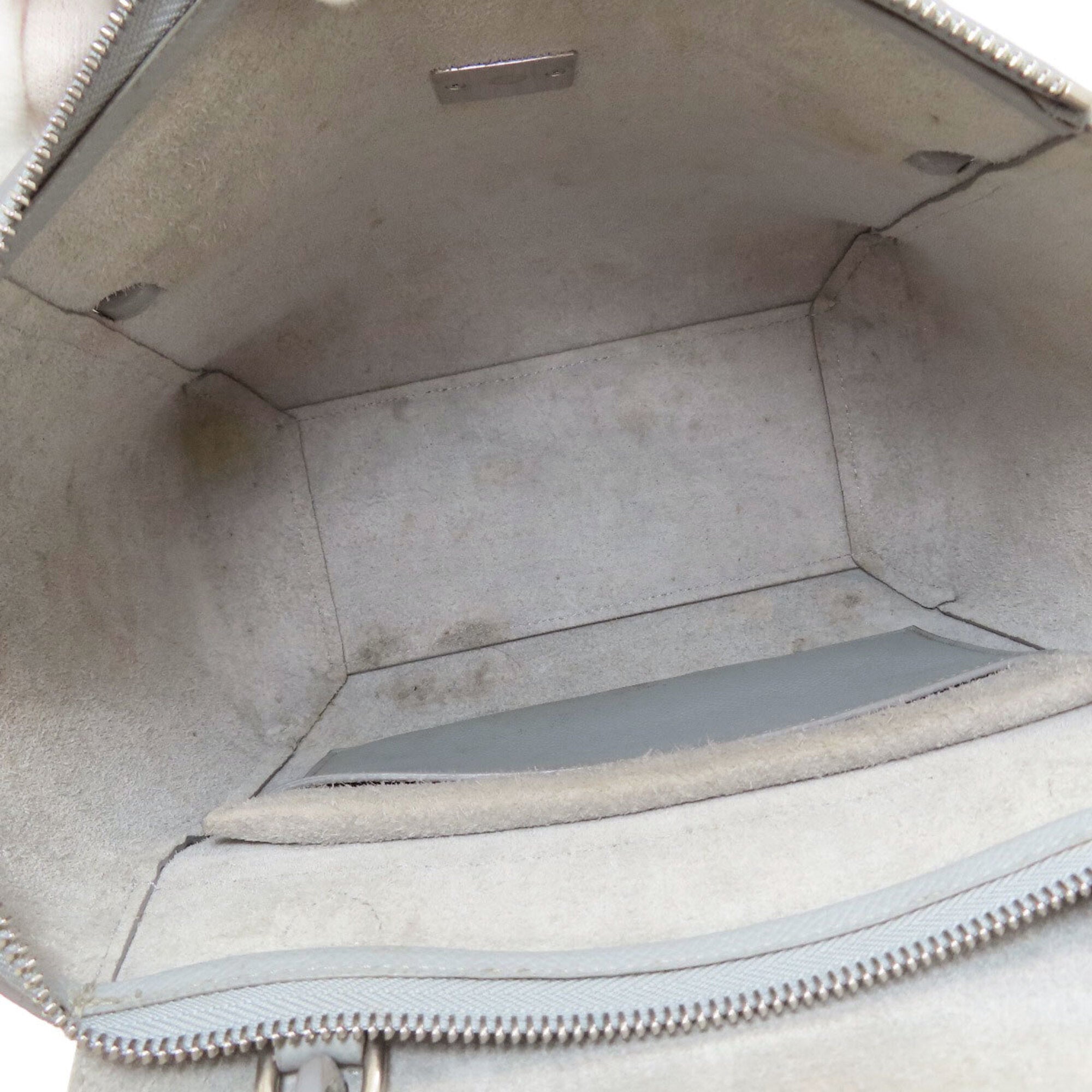 Celine Blue Gray Leather Handbag (Pre-Owned)