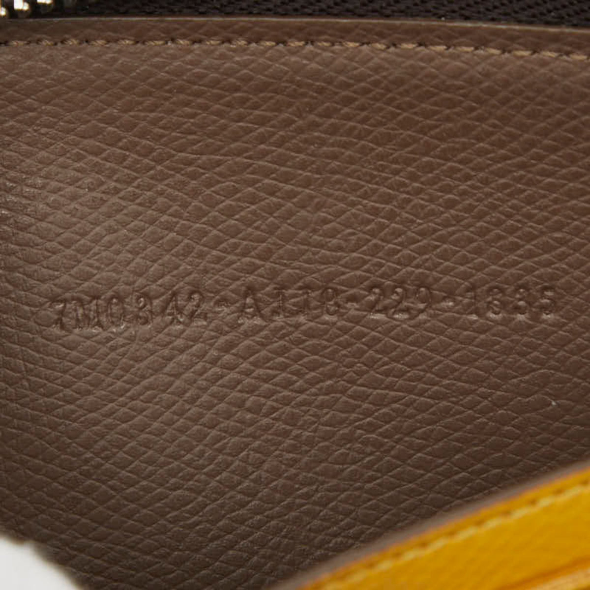 Fendi Brown Yellow Pvc Long Wallet (Bi-Fold) (Pre-Owned)