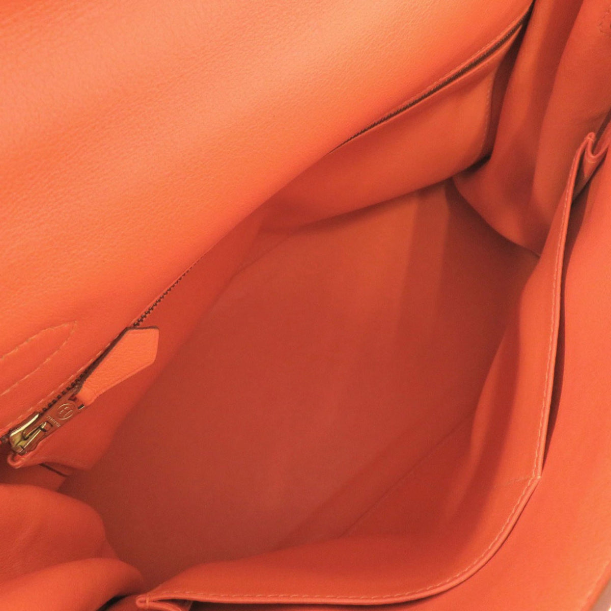 Hermes Orange Gulliver Leather Handbag (Pre-Owned)