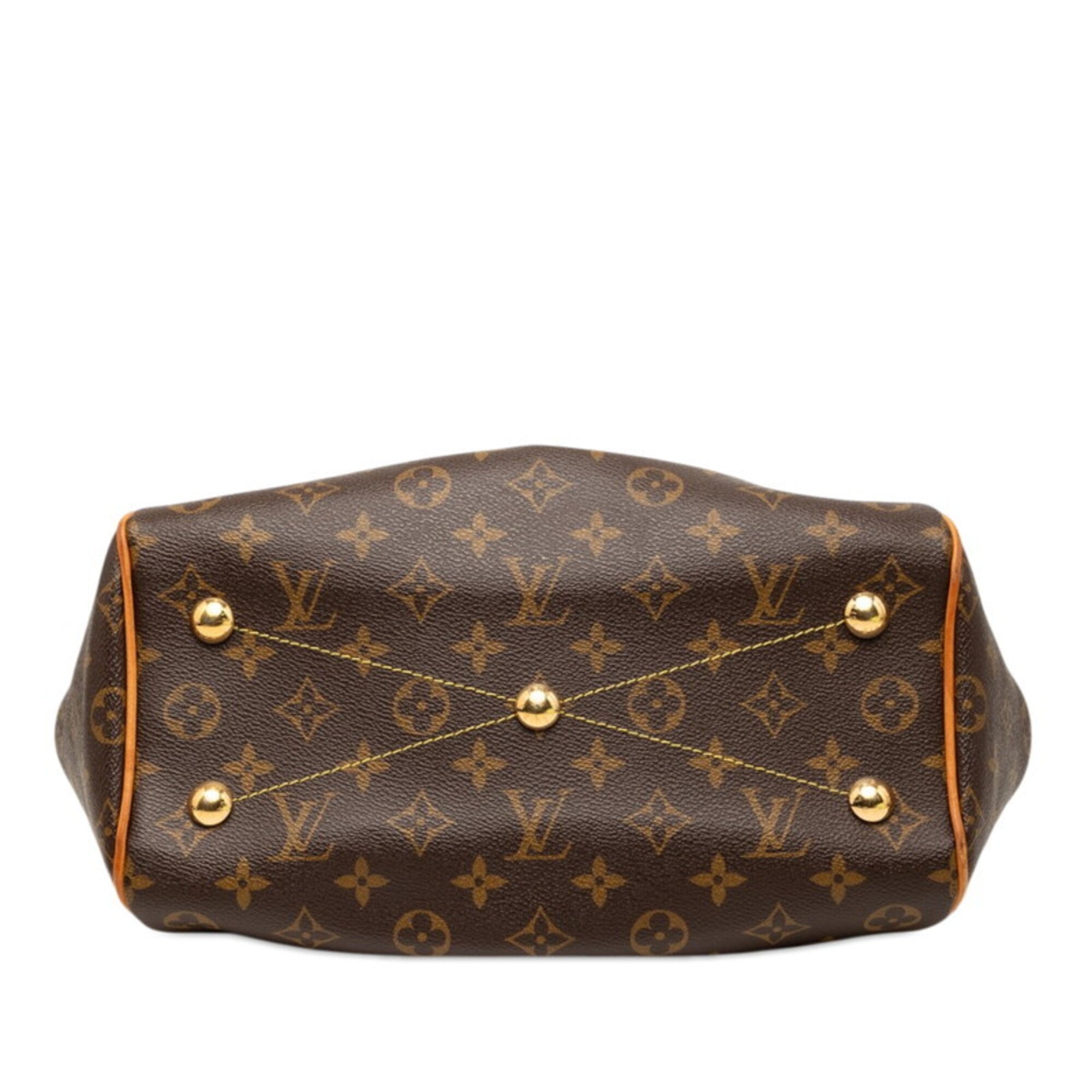 Louis Vuitton Brown Pvc Leather Handbag (Pre-Owned)