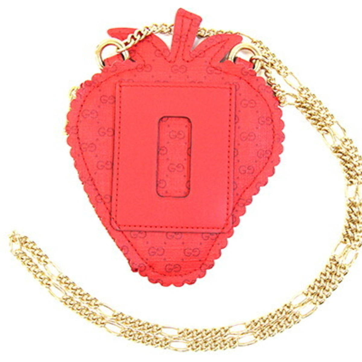 Gucci Gg Supreme Red Color Pvc Leather Coin Purse/Coin Case (Pre-Owned)