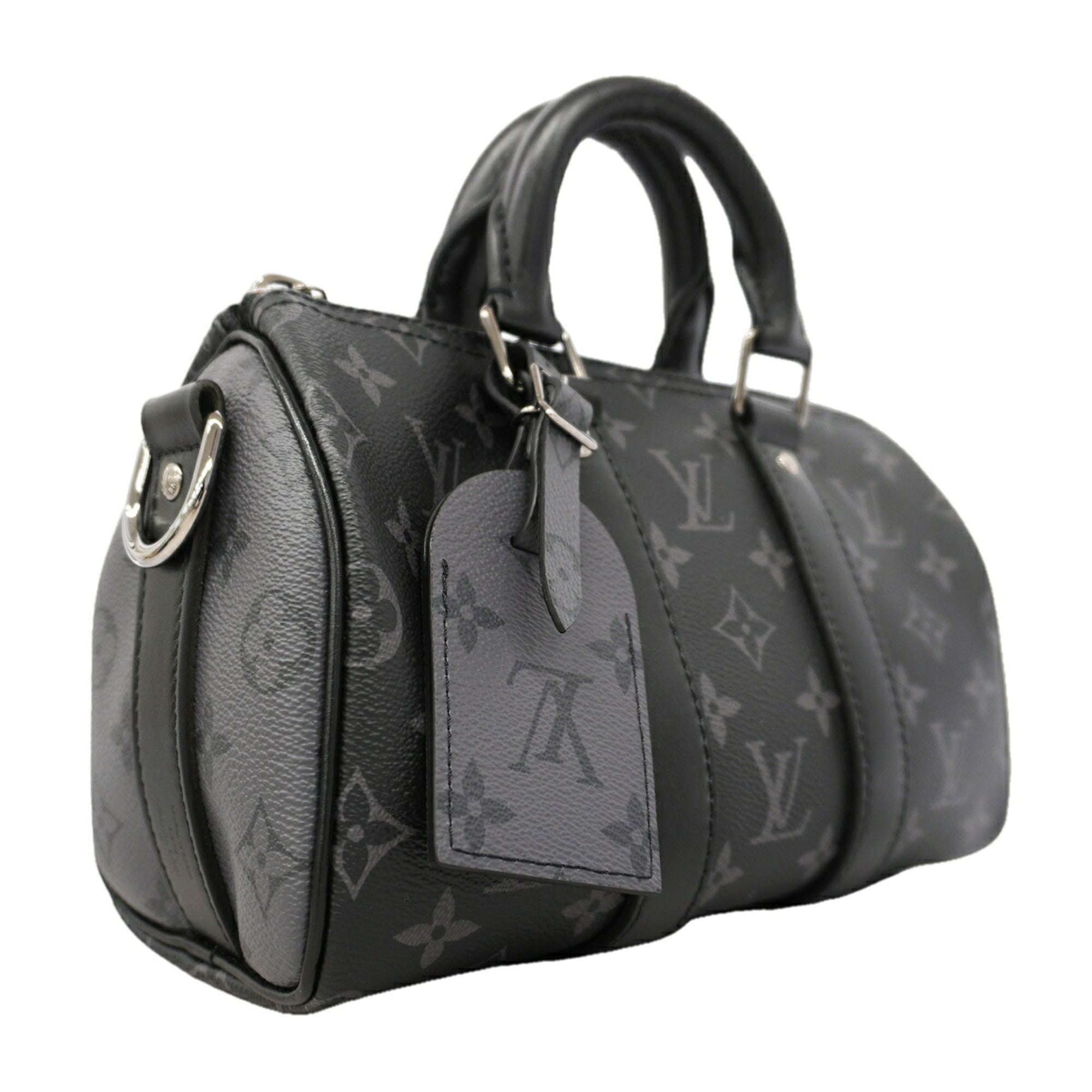 Louis Vuitton Black Gray Handbag (Pre-Owned)