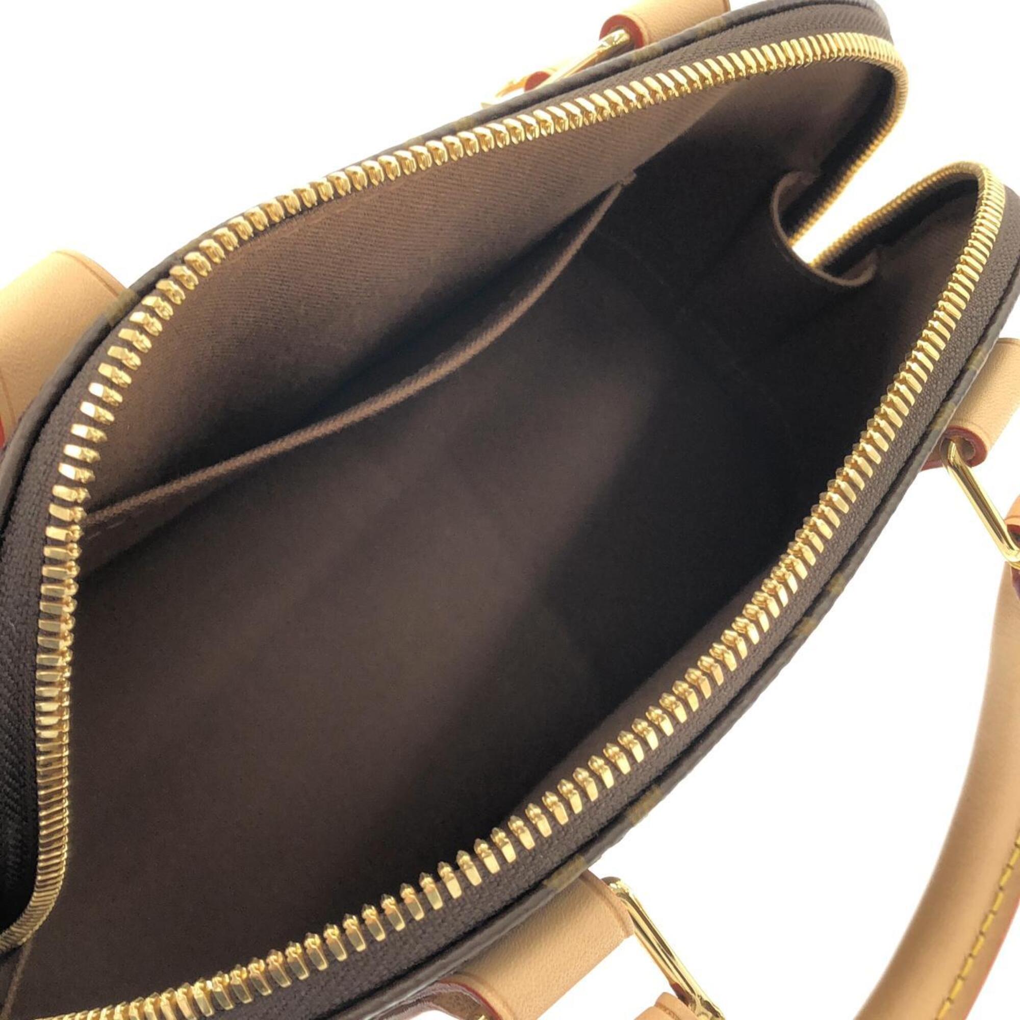 Louis Vuitton Marron Coated Canvas Handbag (Pre-Owned)