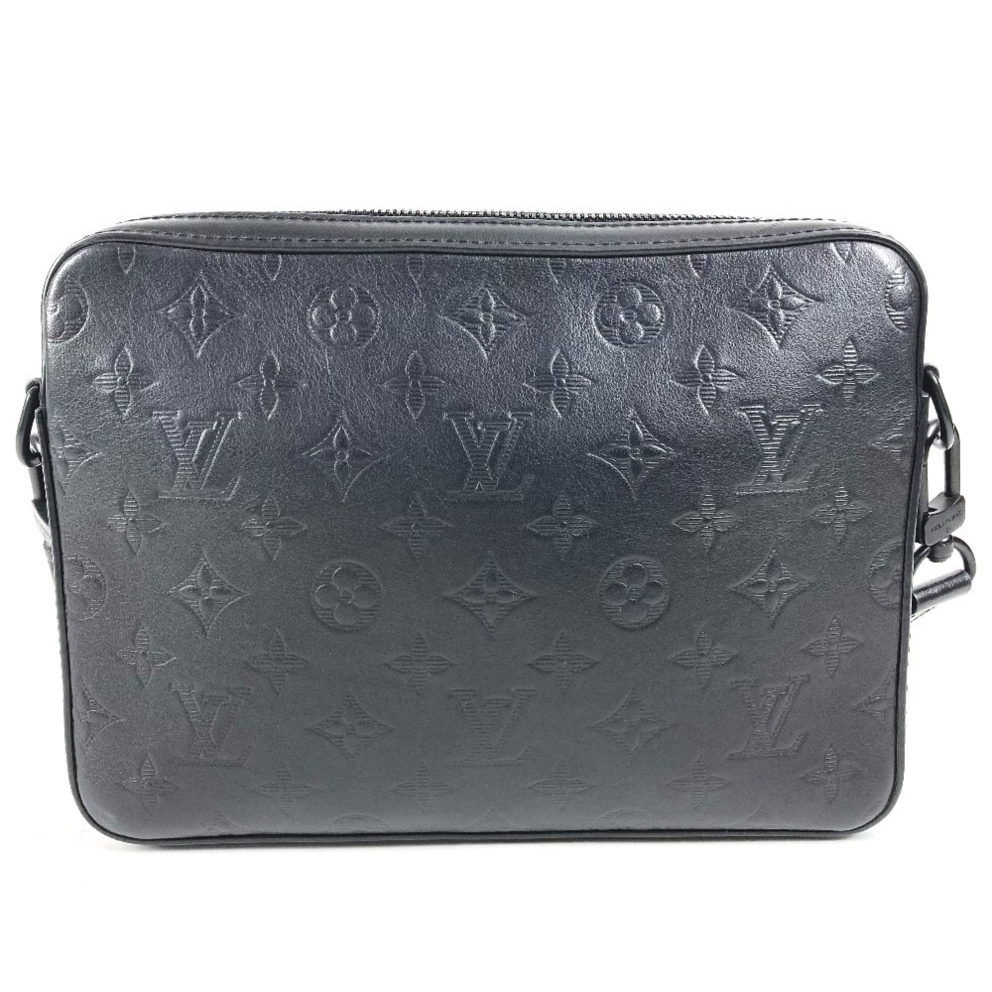 Louis Vuitton Monogram Shadow Black Monogram Shadow Shoulder Bag (Pre-Owned)