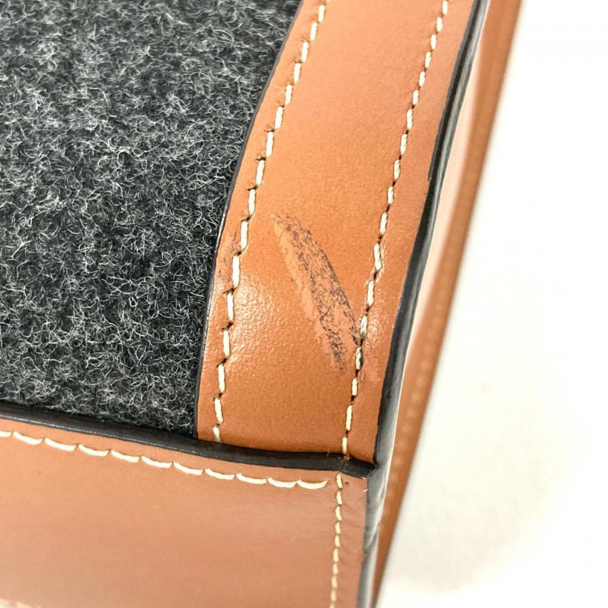 Celine Brown Cotton Leather Tote Bag (Pre-Owned)