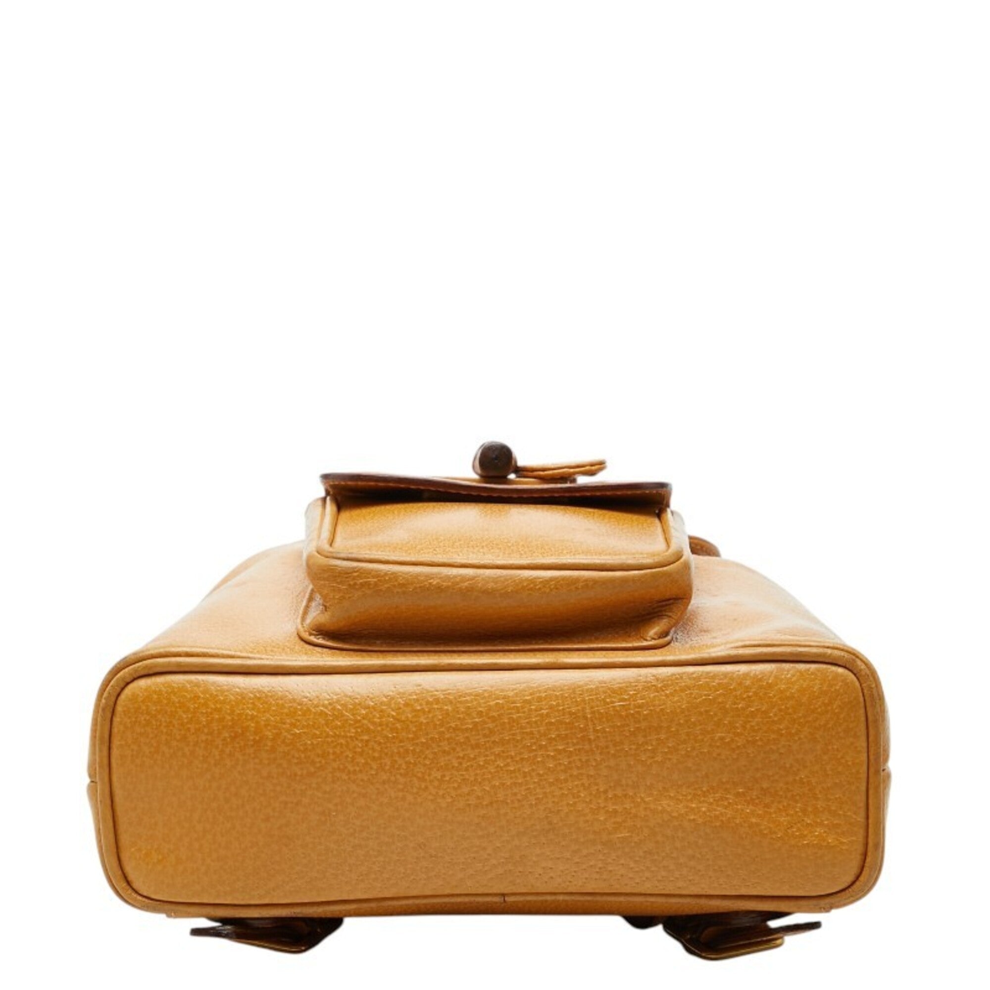 Gucci Beige Leather Backpack (Pre-Owned)