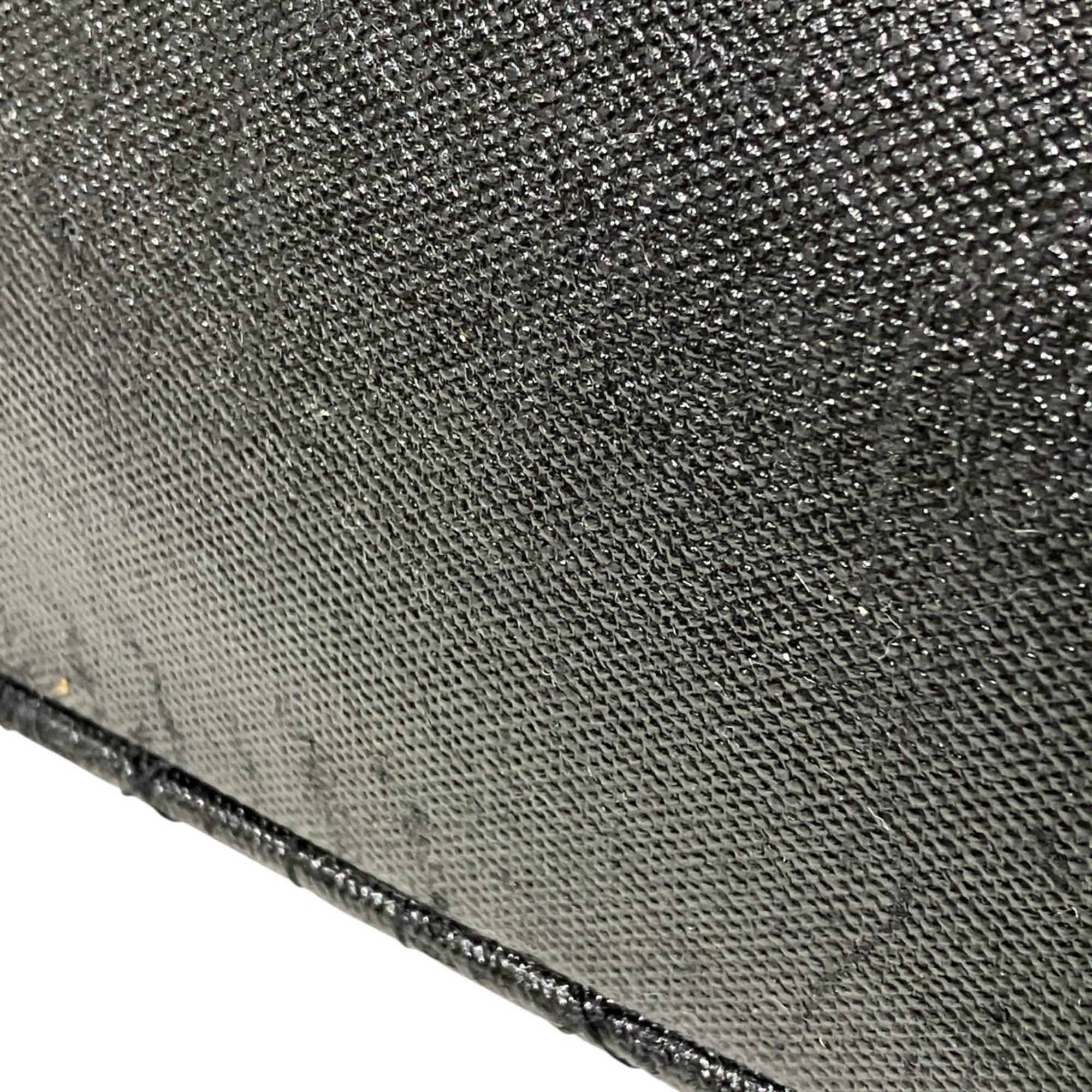 Christian Dior Black Canvas Leather Tote Bag (Pre-Owned)