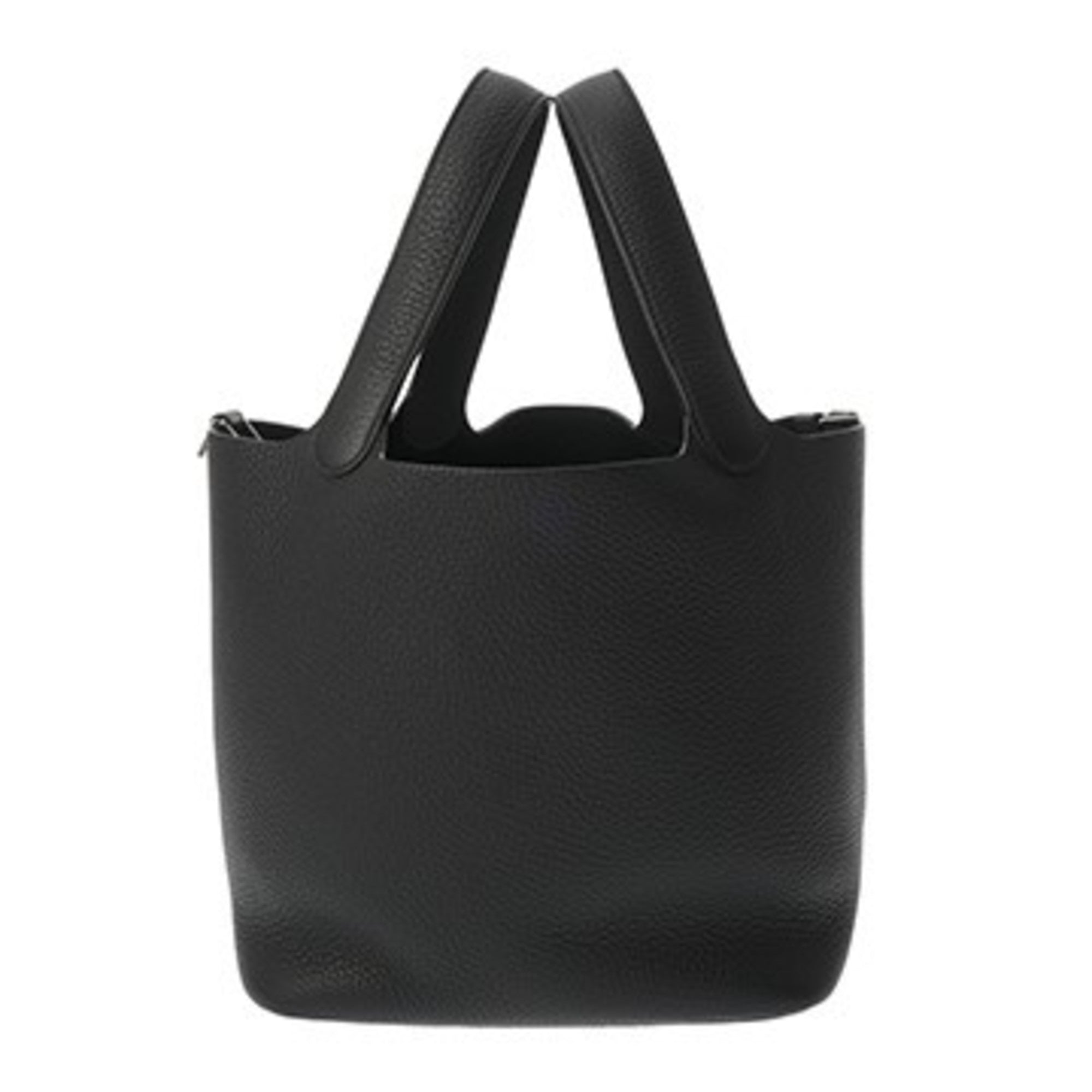 Hermes Black Taurillon Clemence Leather Handbag (Pre-Owned)