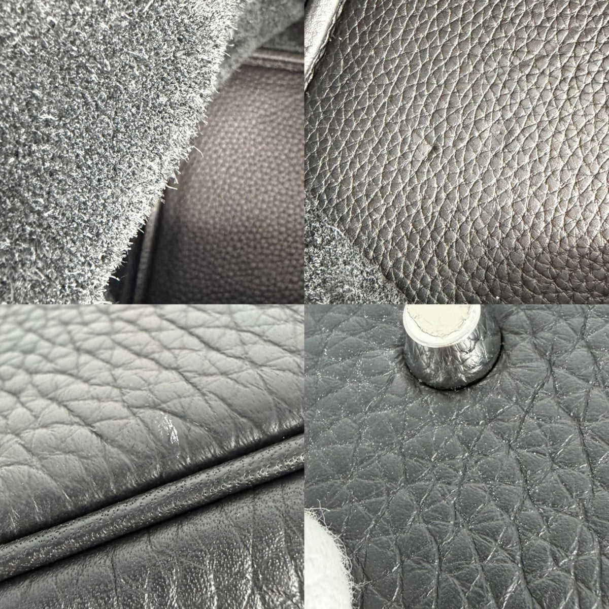 Hermes Black Leather Handbag (Pre-Owned)