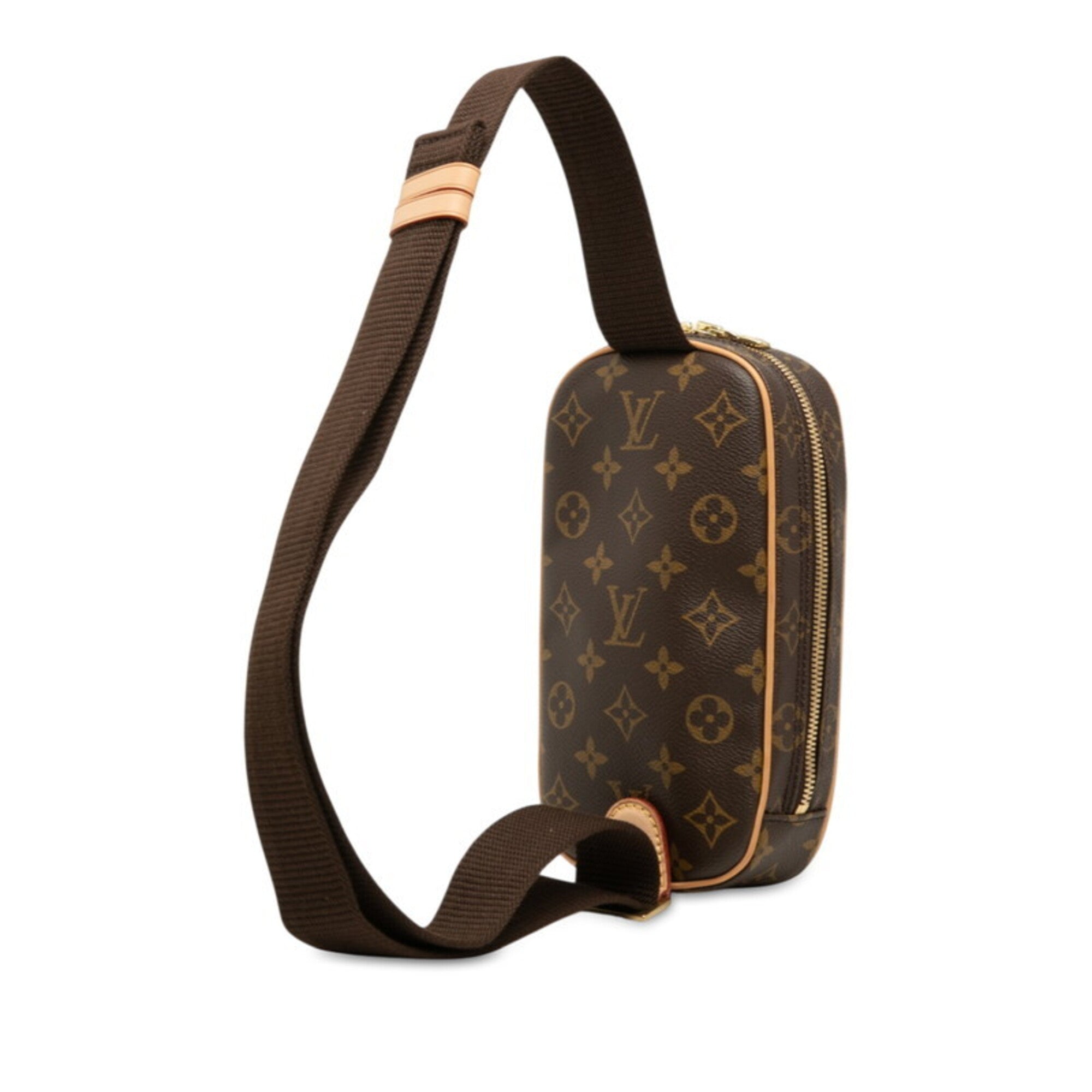 Louis Vuitton Brown Monogram Pvc Leather Shoulder Bag Sling Bag (Pre-Owned)