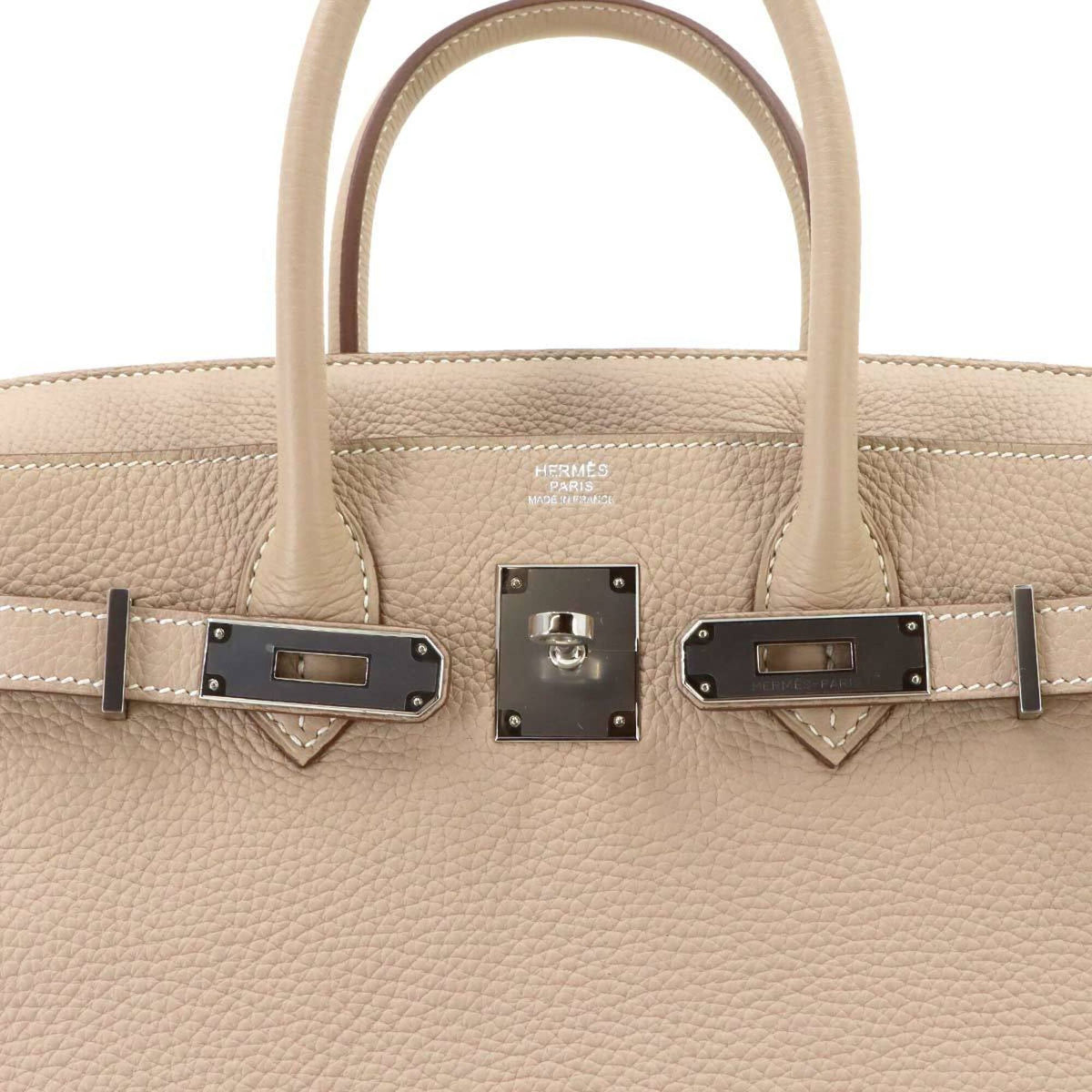 Hermes Argile Togo Leather Handbag (Pre-Owned)