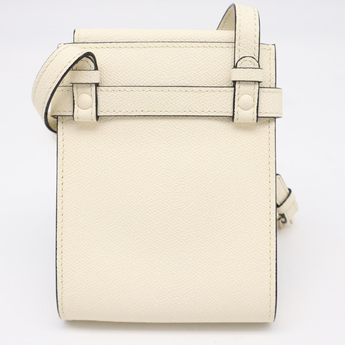 Valextra White Leather Shoulder Bag (Pre-Owned)