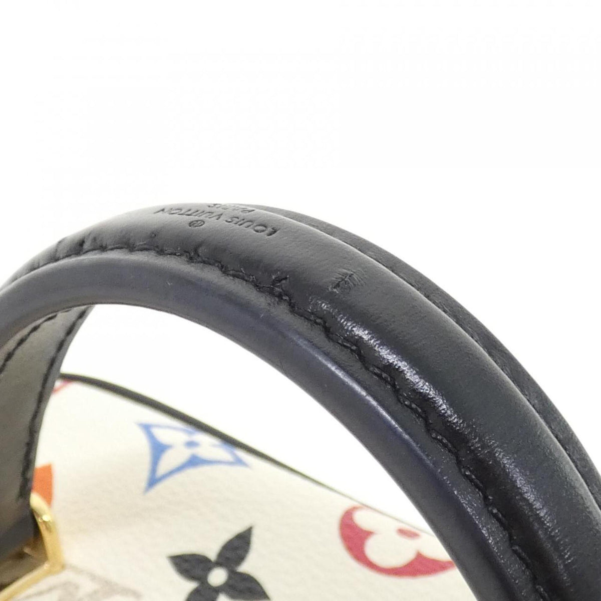 Louis Vuitton Blanc Coated Canvas Handbag (Pre-Owned)