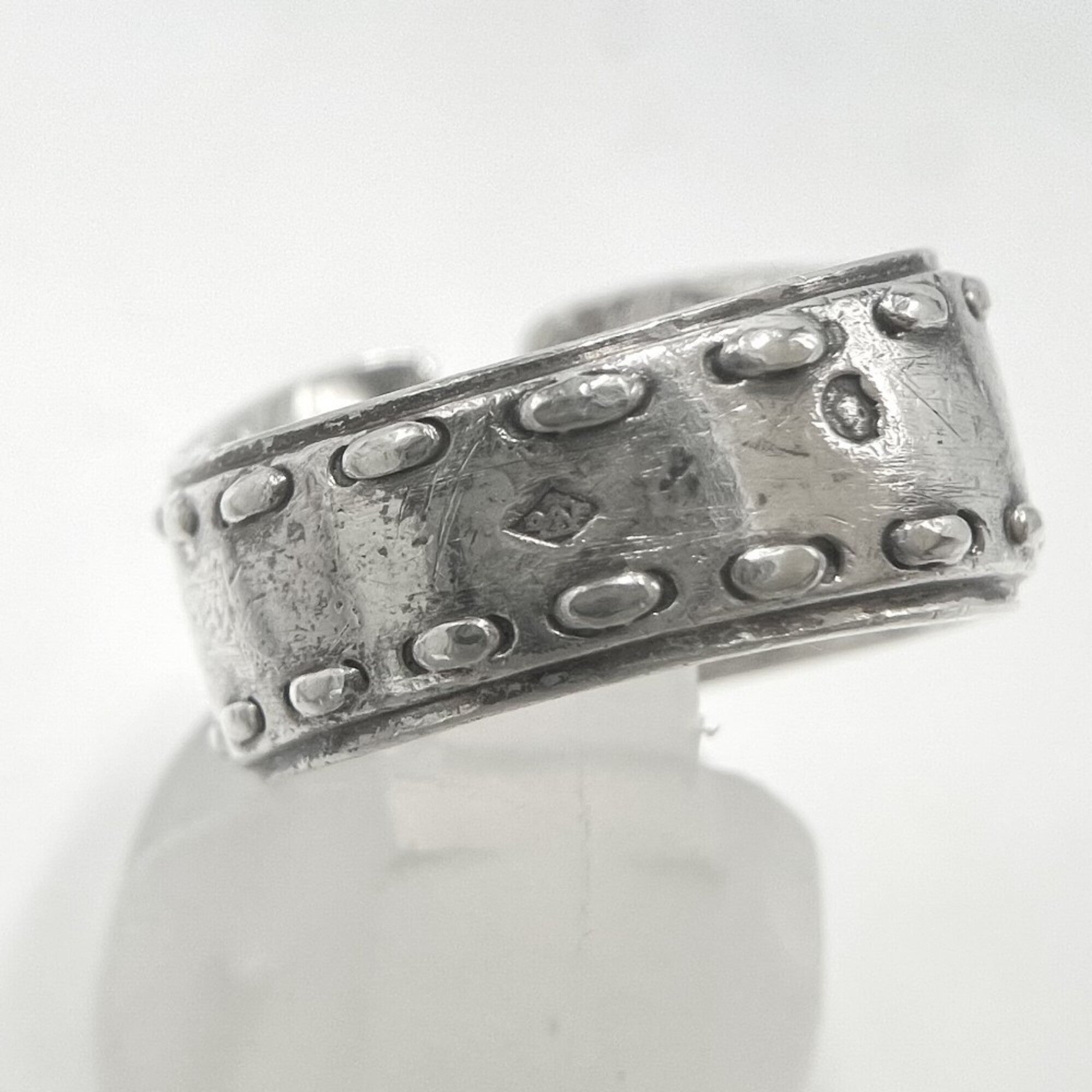 Hermes Silver 925 Band Ring (Pre-Owned)
