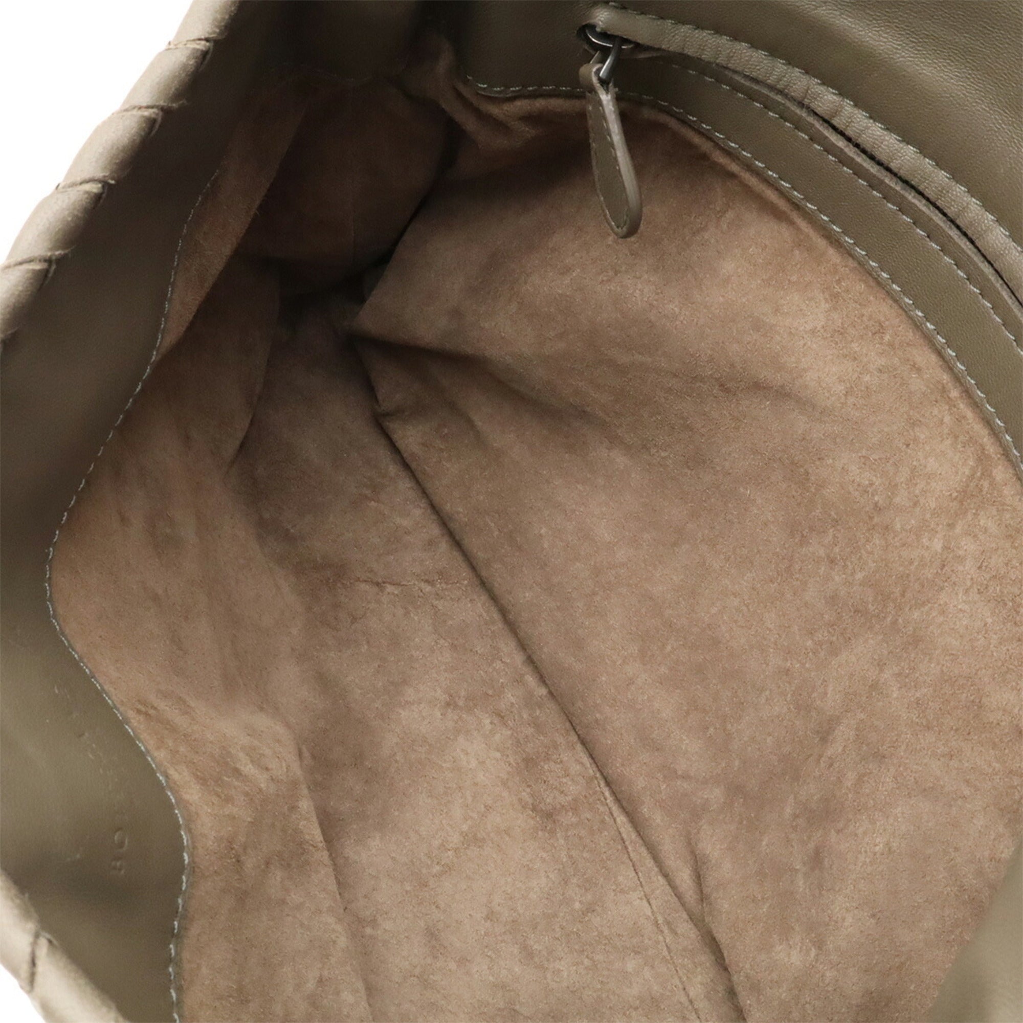 Bottega Veneta Khaki Leather Handbag Shoulder Bag (Pre-Owned)