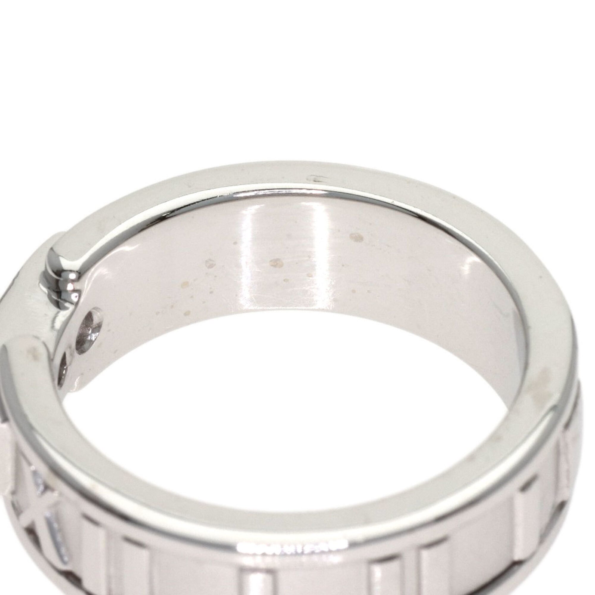 Tiffany Atlas White Gold (18K) Band Ring (Pre-Owned)
