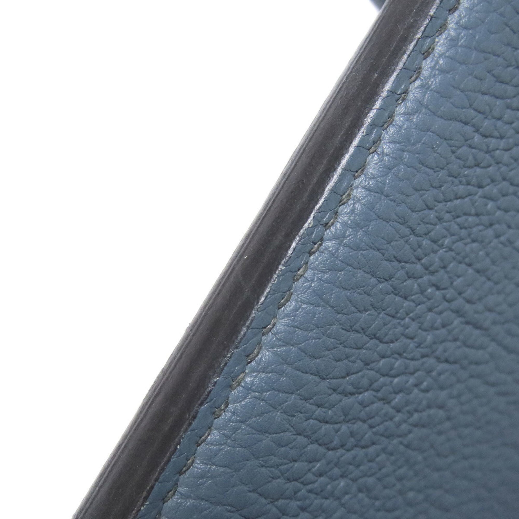 Hermes Blue Togo Leather Handbag (Pre-Owned)