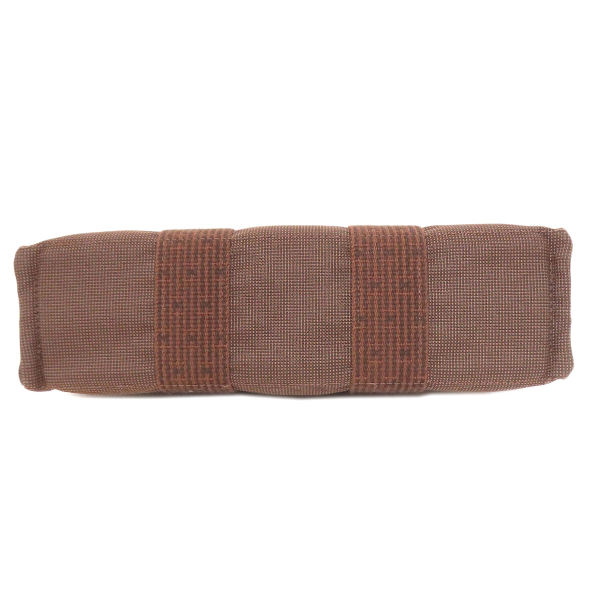 Hermes Brown Canvas Handbag (Pre-Owned)