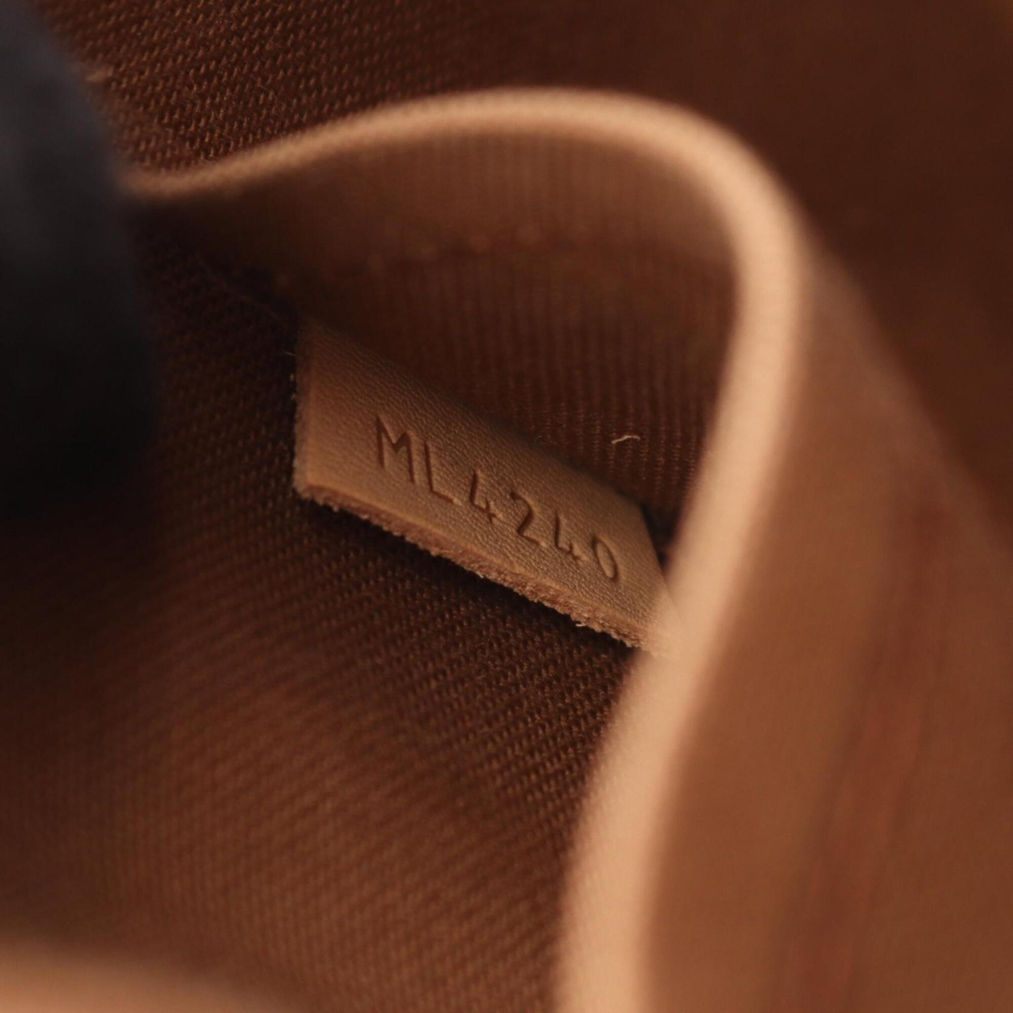 Louis Vuitton Brown Coated Canvas Leather Handbag (Pre-Owned)