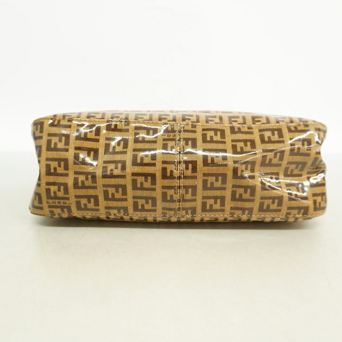Fendi Brown Coated Canvas Handbag (Pre-Owned)