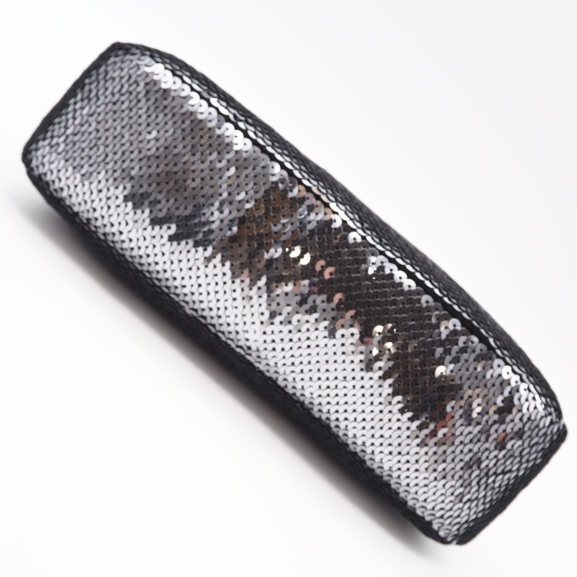 Prada Black Silver Nylon Spangles Handbag (Pre-Owned)