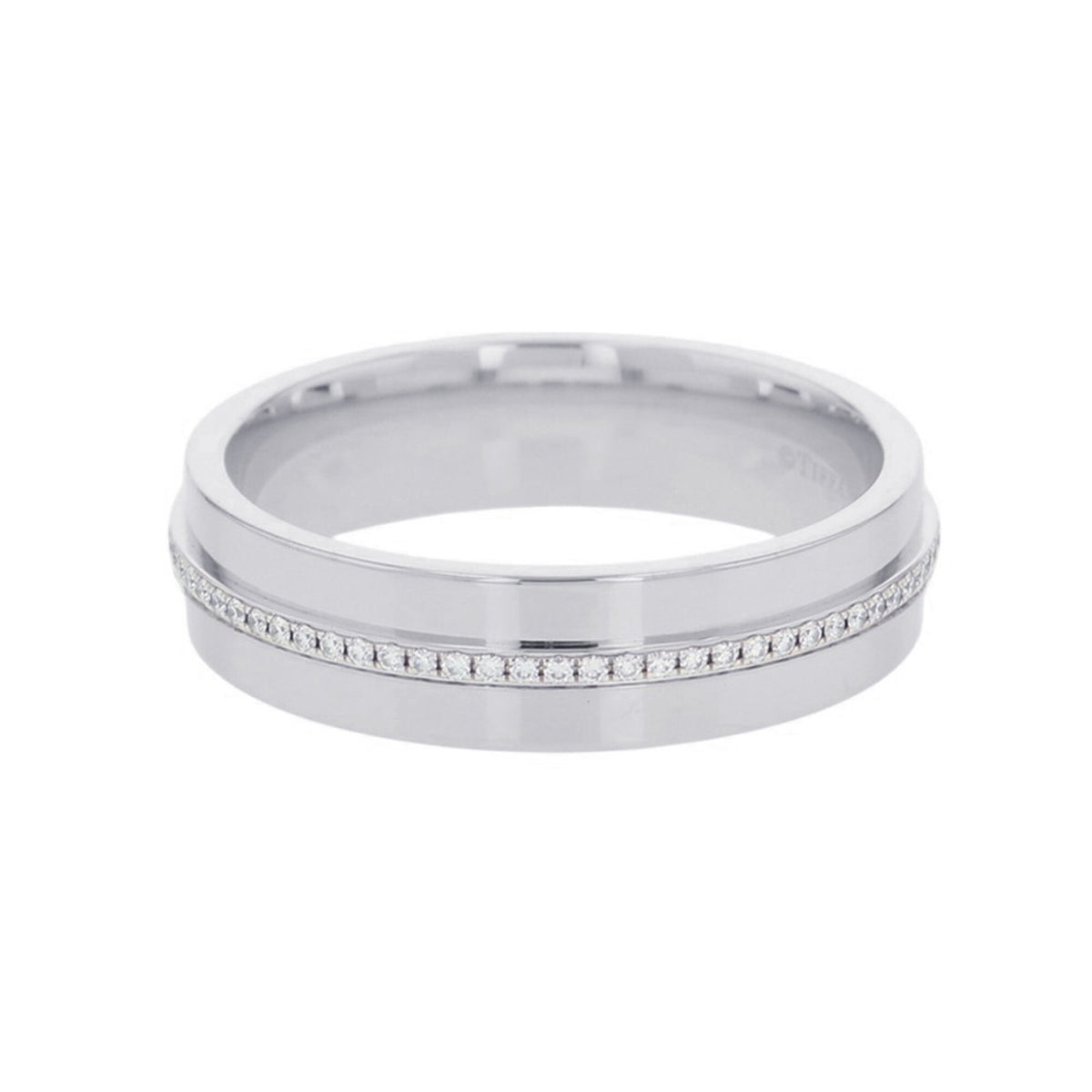 Tiffany White Gold (18K) Band Ring (Pre-Owned)