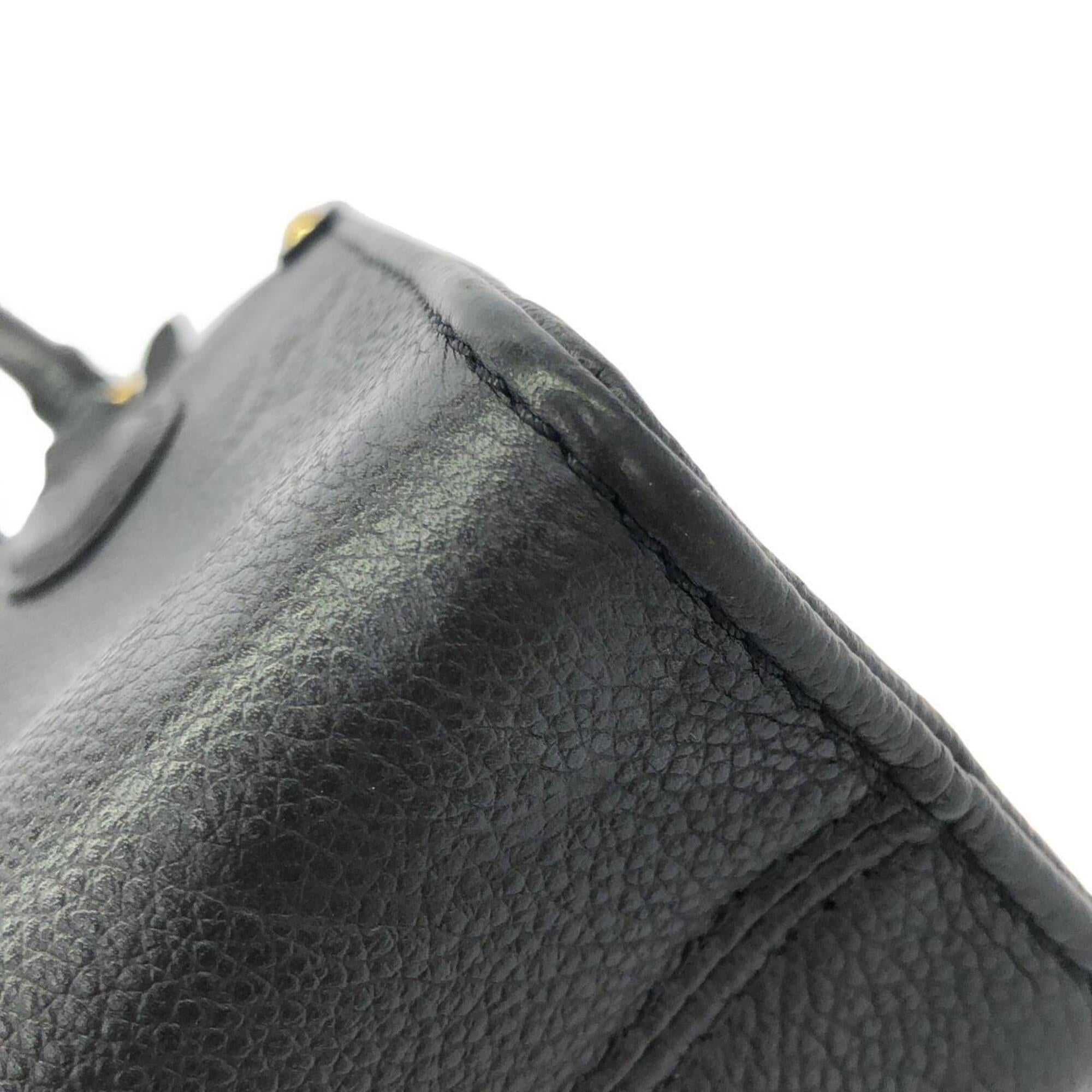 Louis Vuitton Black Leather Handbag (Pre-Owned)