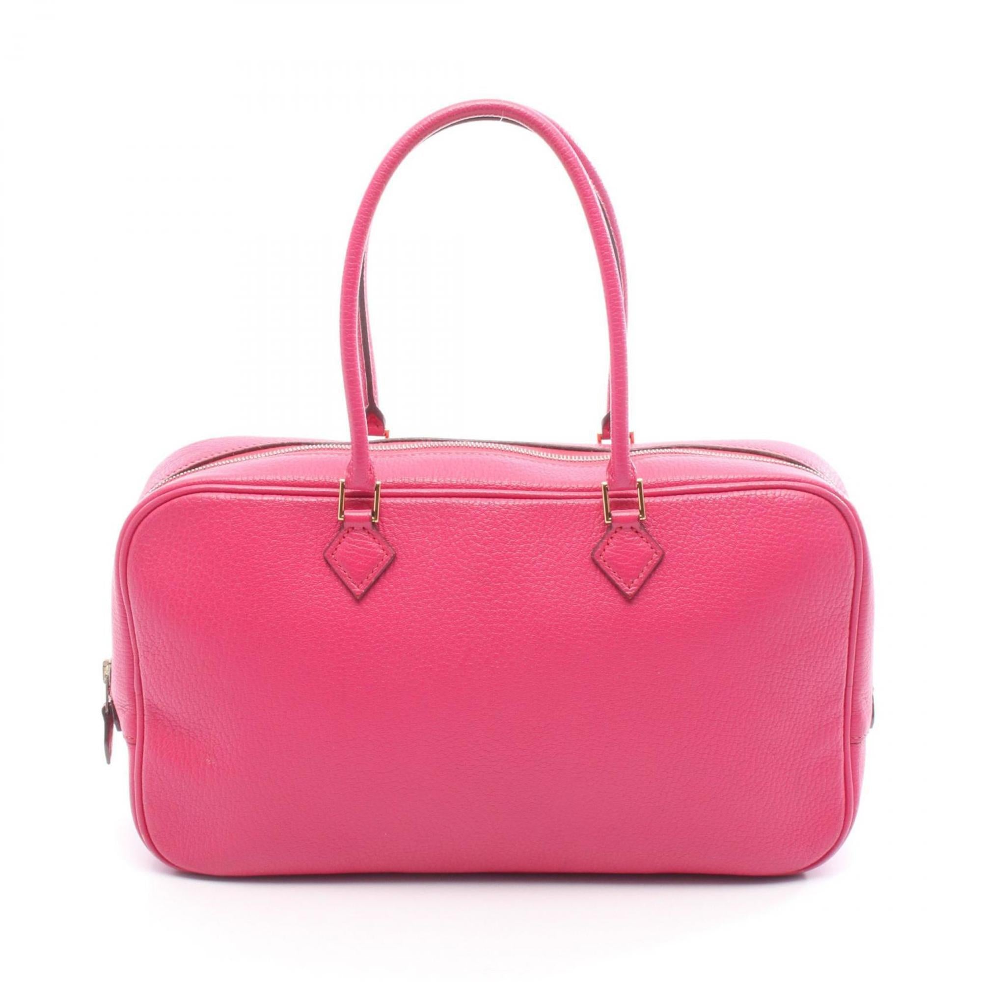 Hermes Pink Chevre Leather Leather Handbag (Pre-Owned)