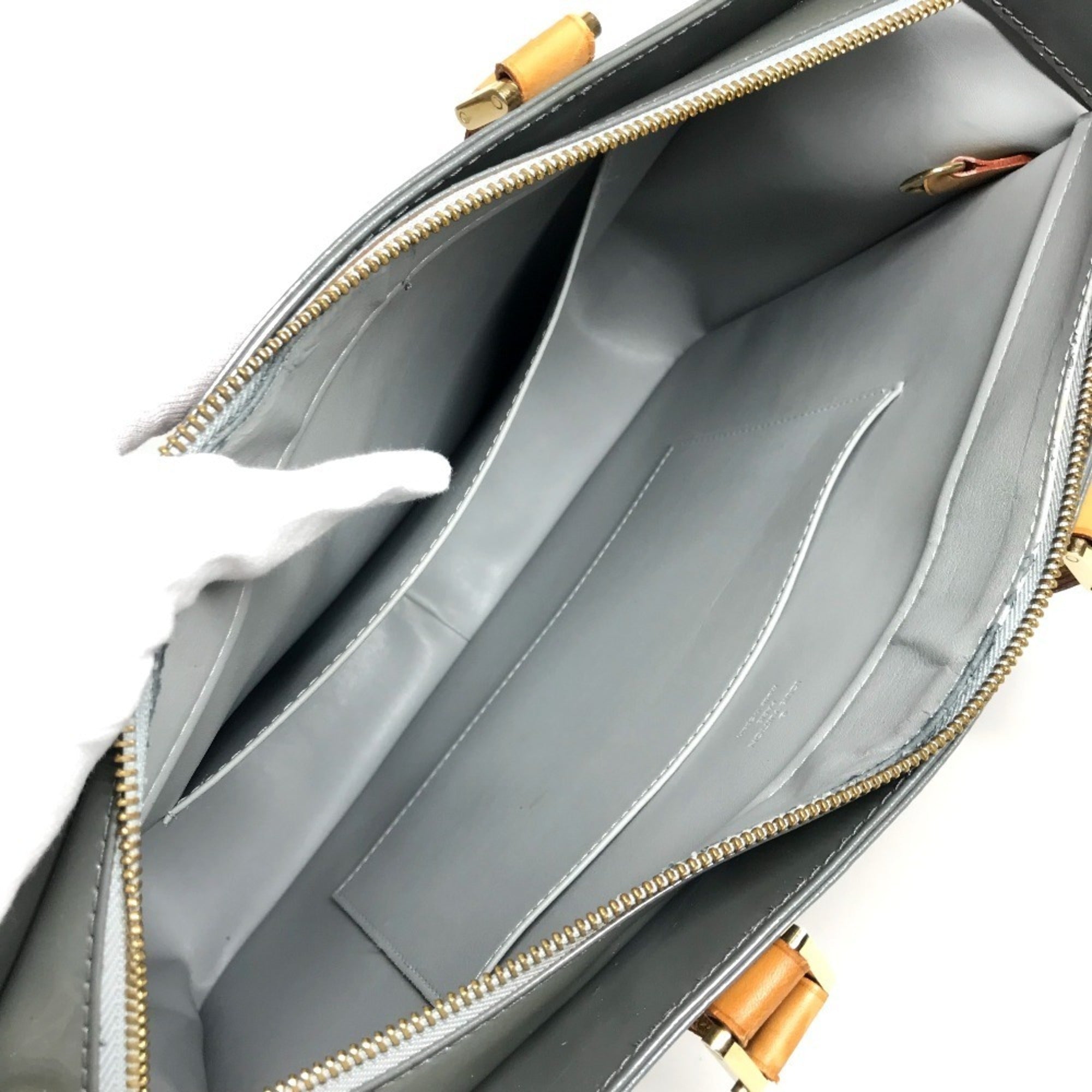 Louis Vuitton Monogram Vernis Gray Gris Monogram Vernis Shoulder Bag Tote Bag (Pre-Owned)