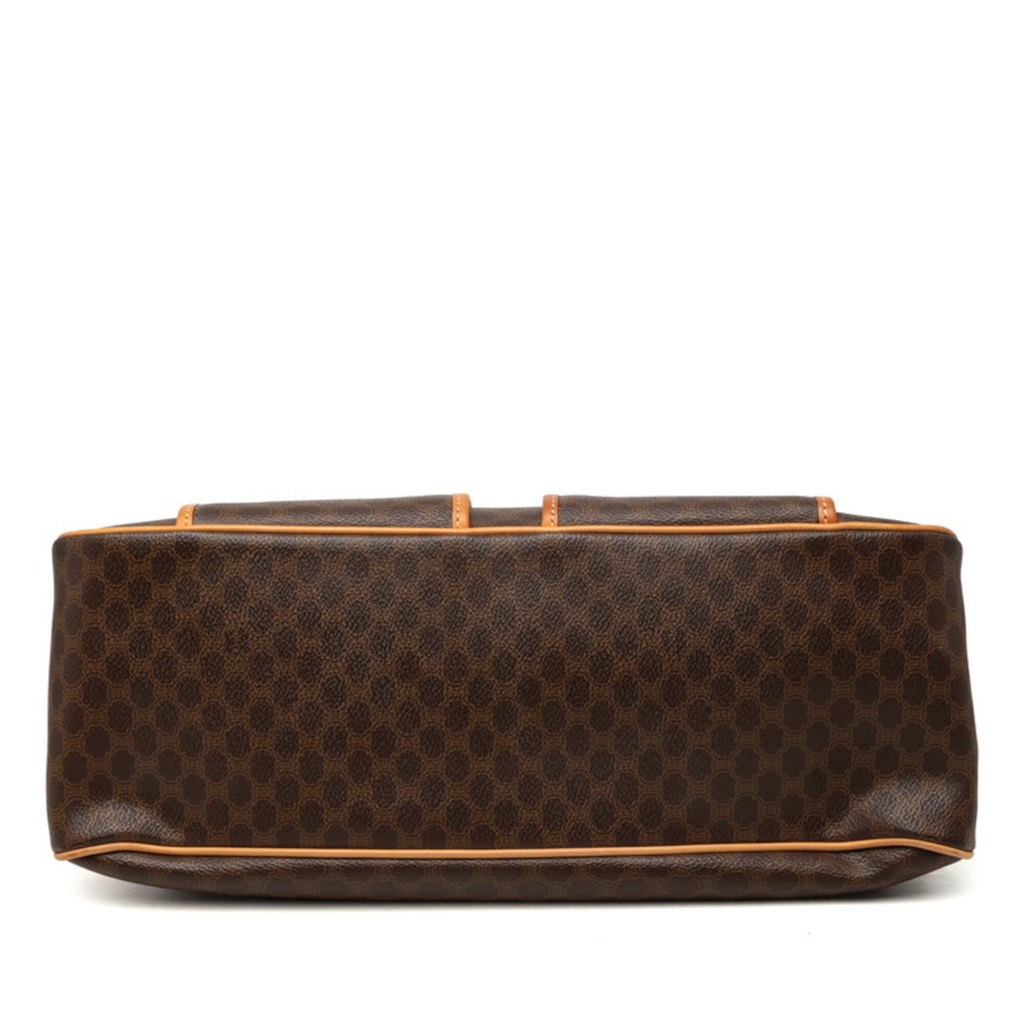 Celine Brown Pvc Leather Boston Bag Handbag (Pre-Owned)