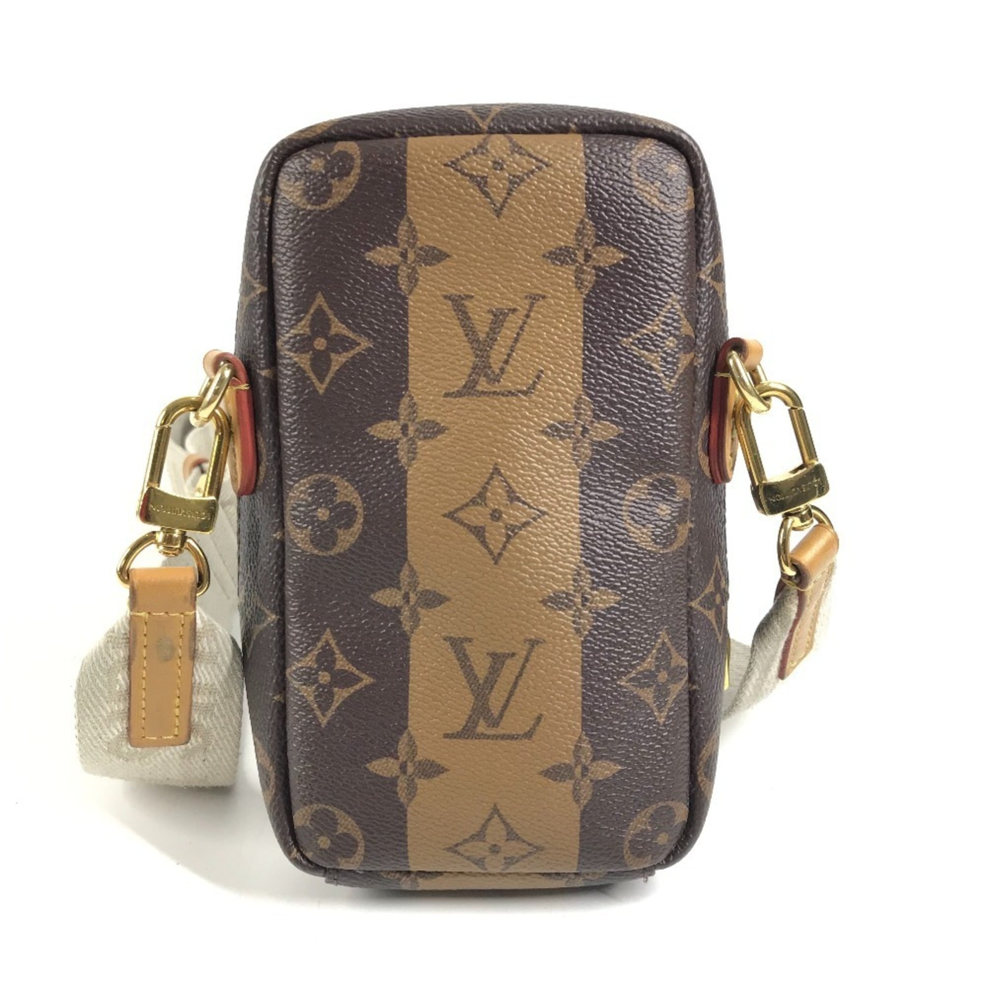 Louis Vuitton Beige Brown Monogram Canvas Pochette Shoulder Bag (Pre-Owned)