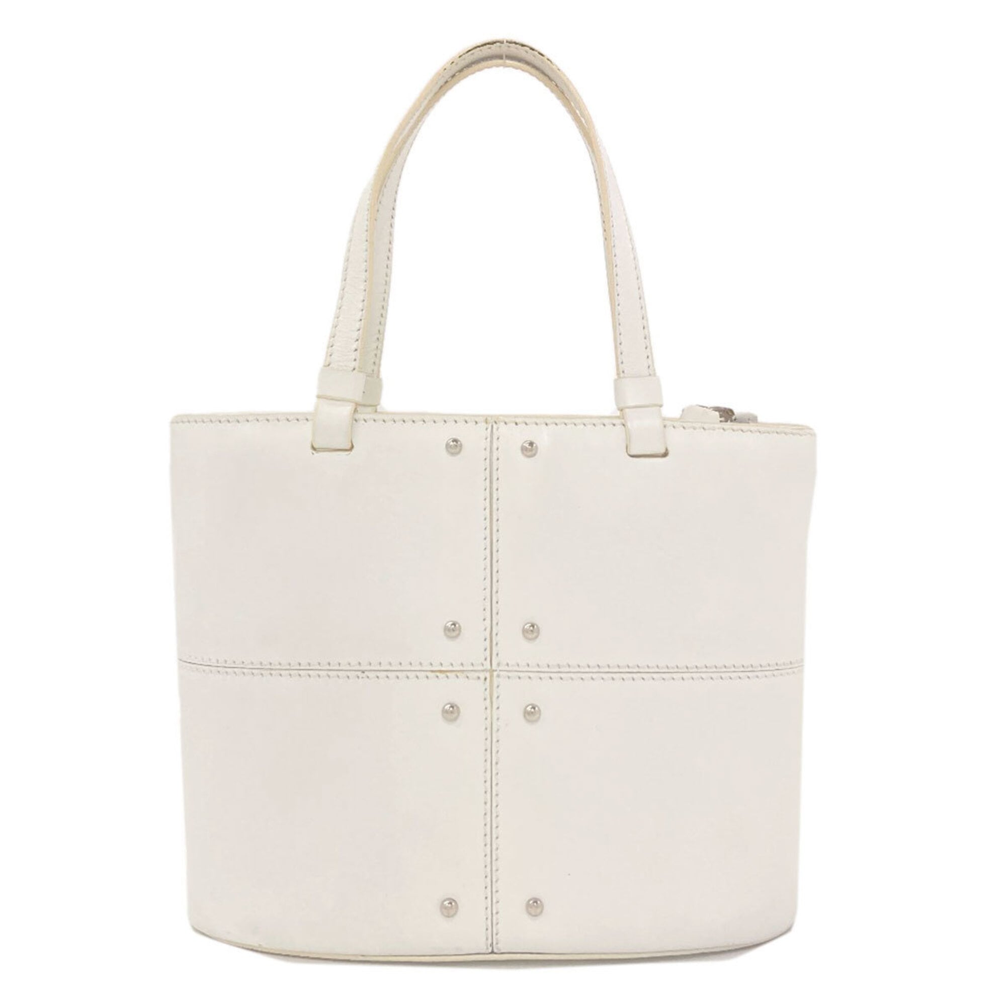 Tod's White Leather Handbag (Pre-Owned)