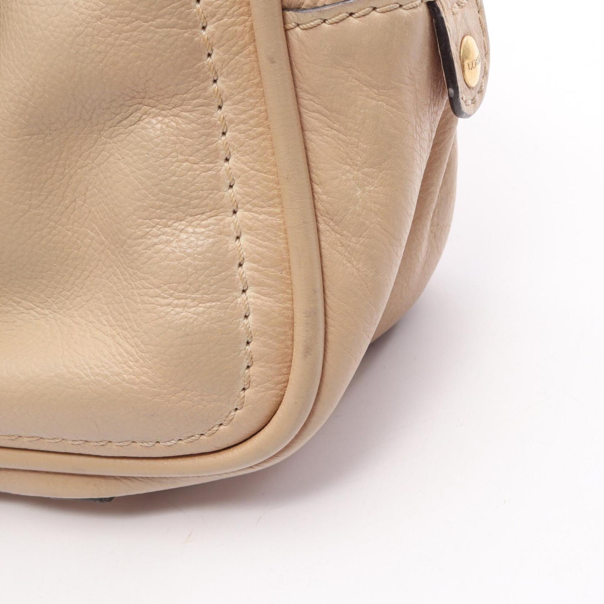 Loewe Beige Leather Handbag (Pre-Owned)